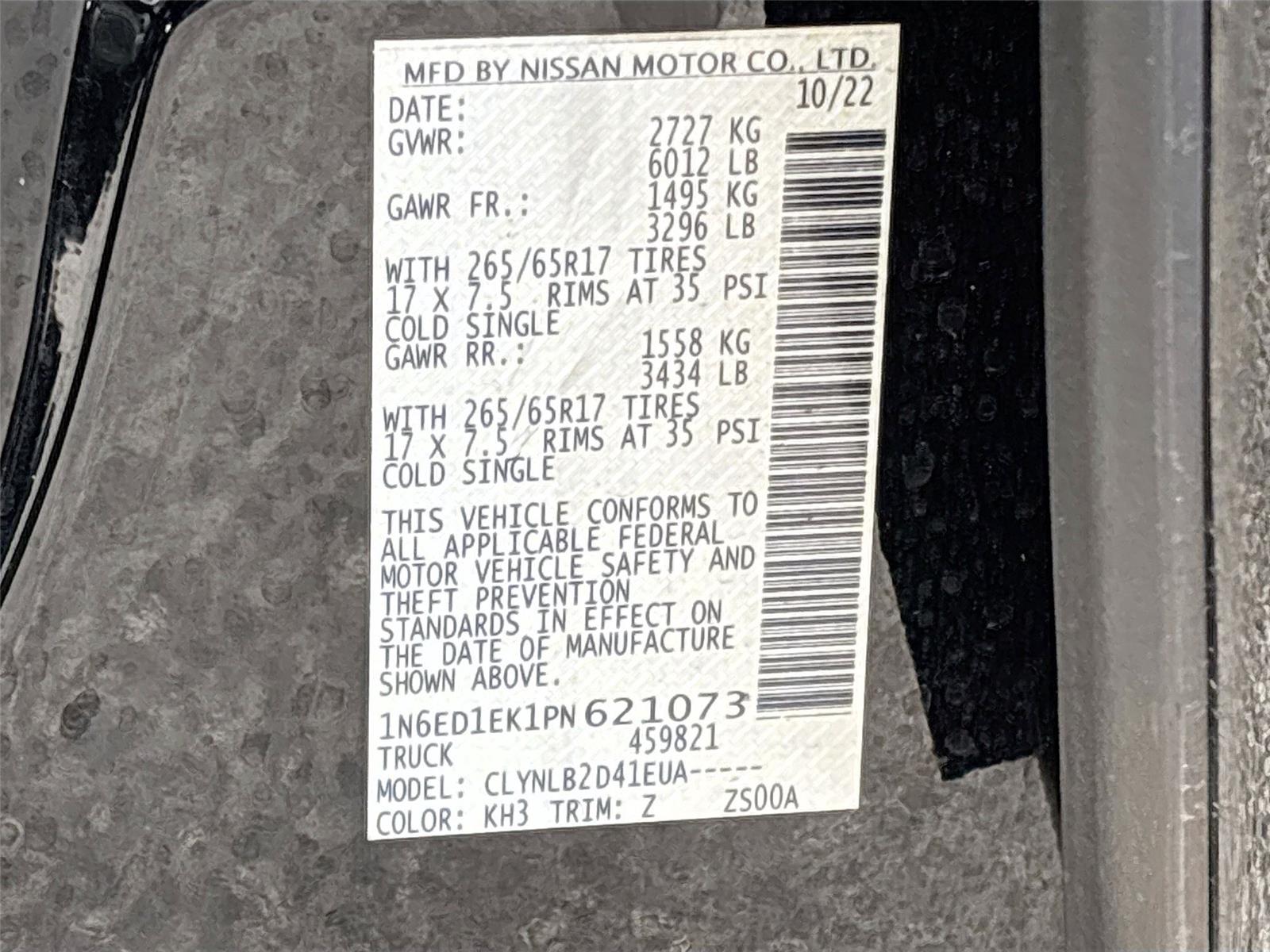 2023 Nissan Frontier SV