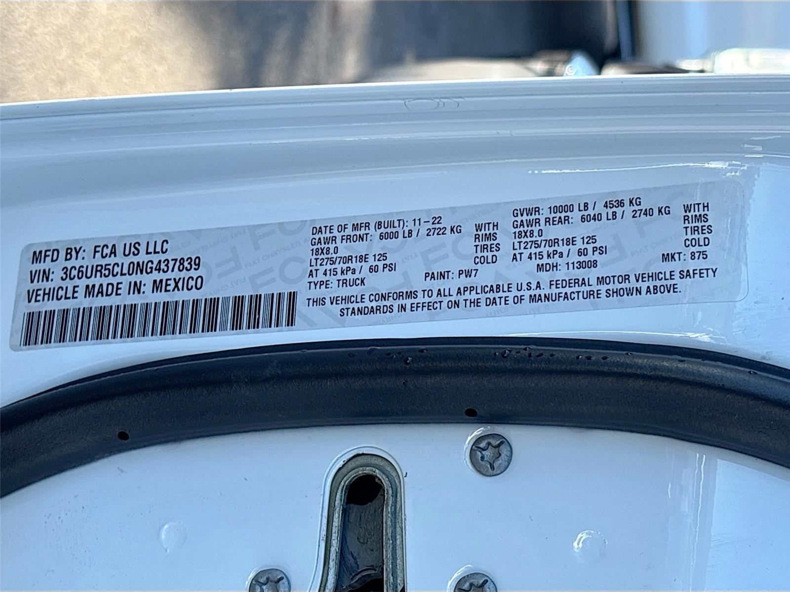 2022 Ram 2500 Tradesman