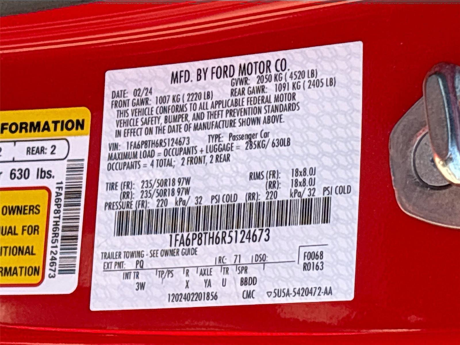 2024 Ford Mustang EcoBoost Premium