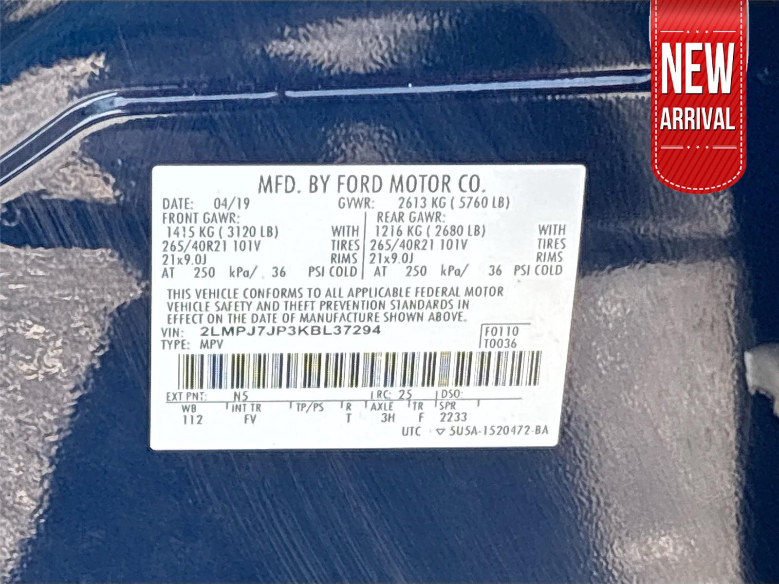 2019 Lincoln Nautilus Black Label