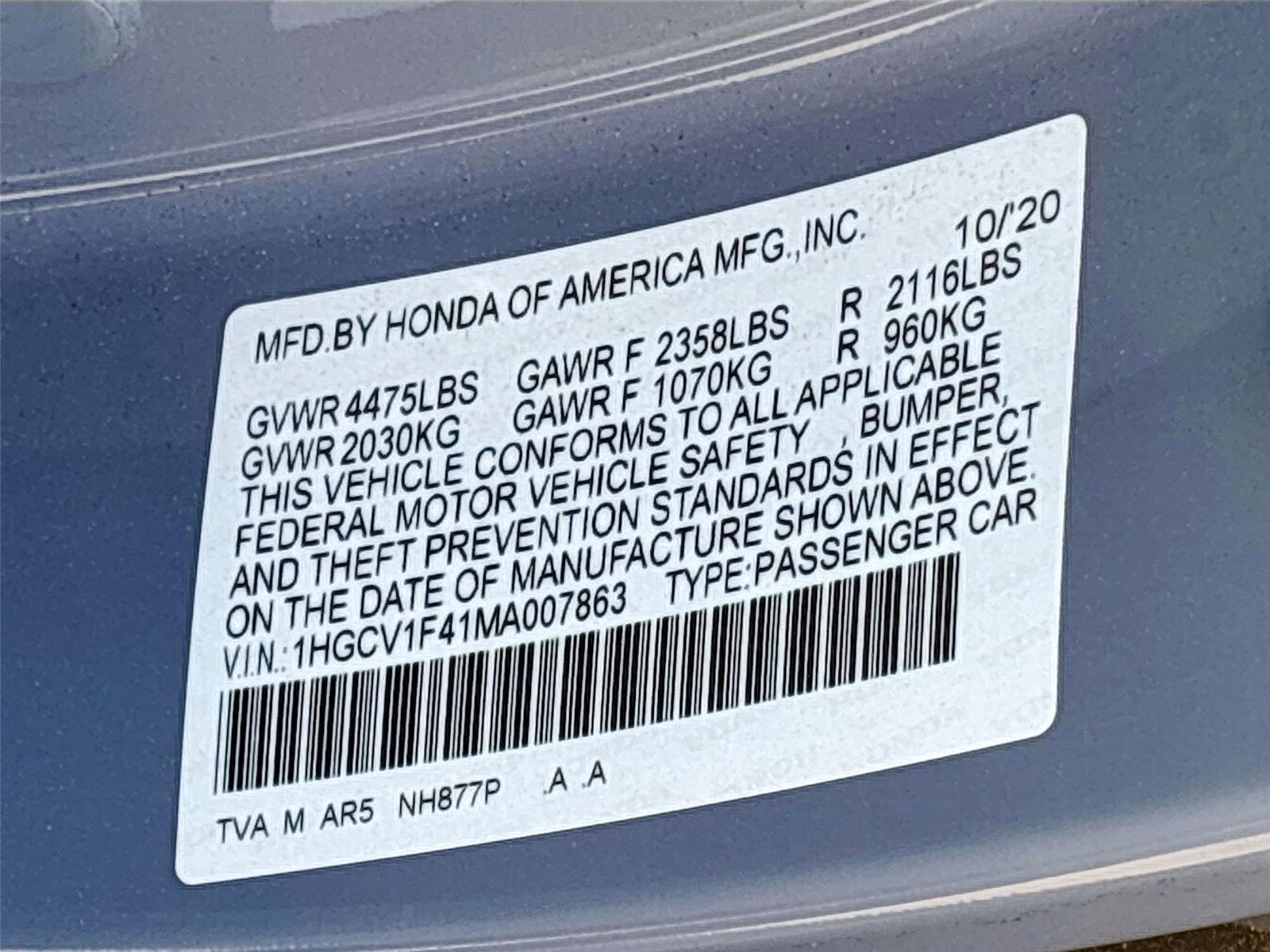 2021 Honda Accord Sport Special Edition