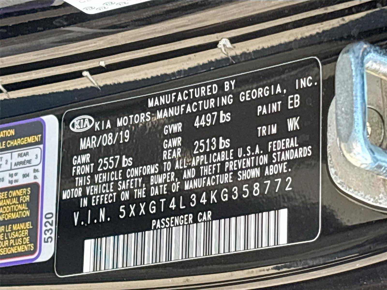 2019 KIA OPTIMA LX/S