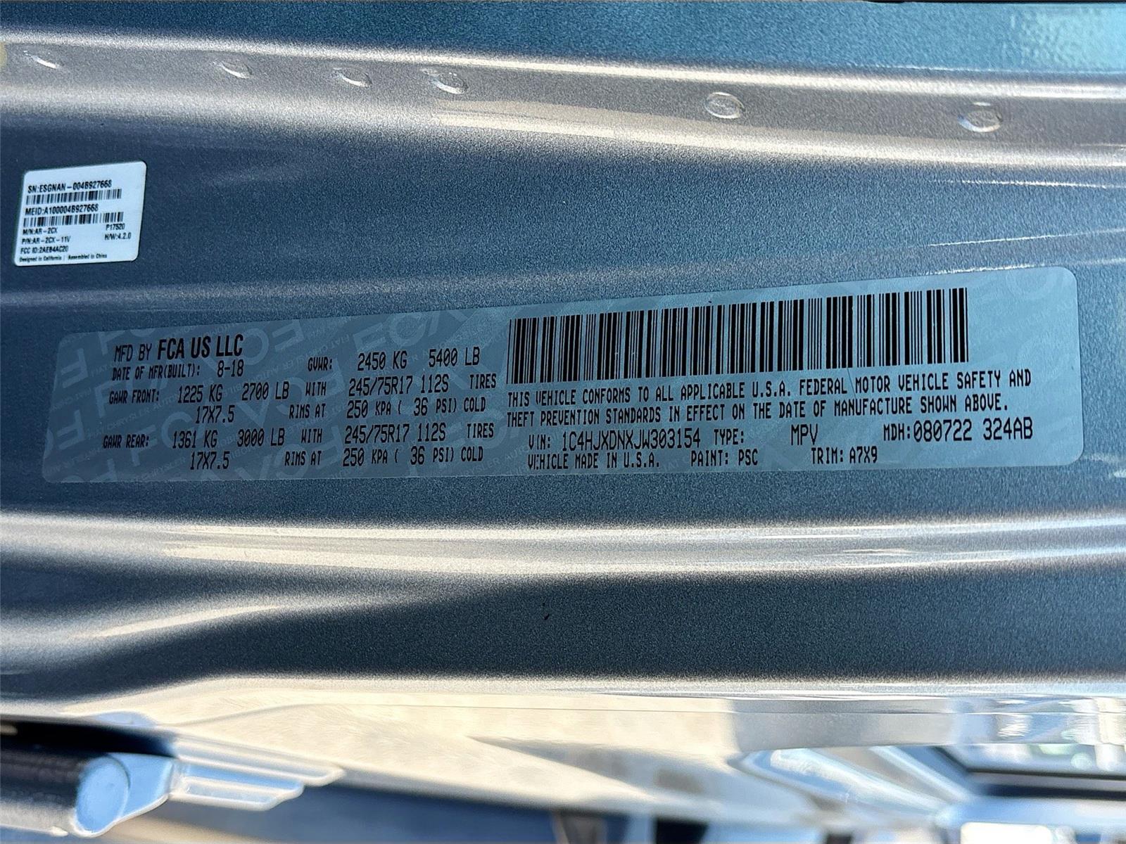 2018 Jeep Wrangler Unlimited Sport S