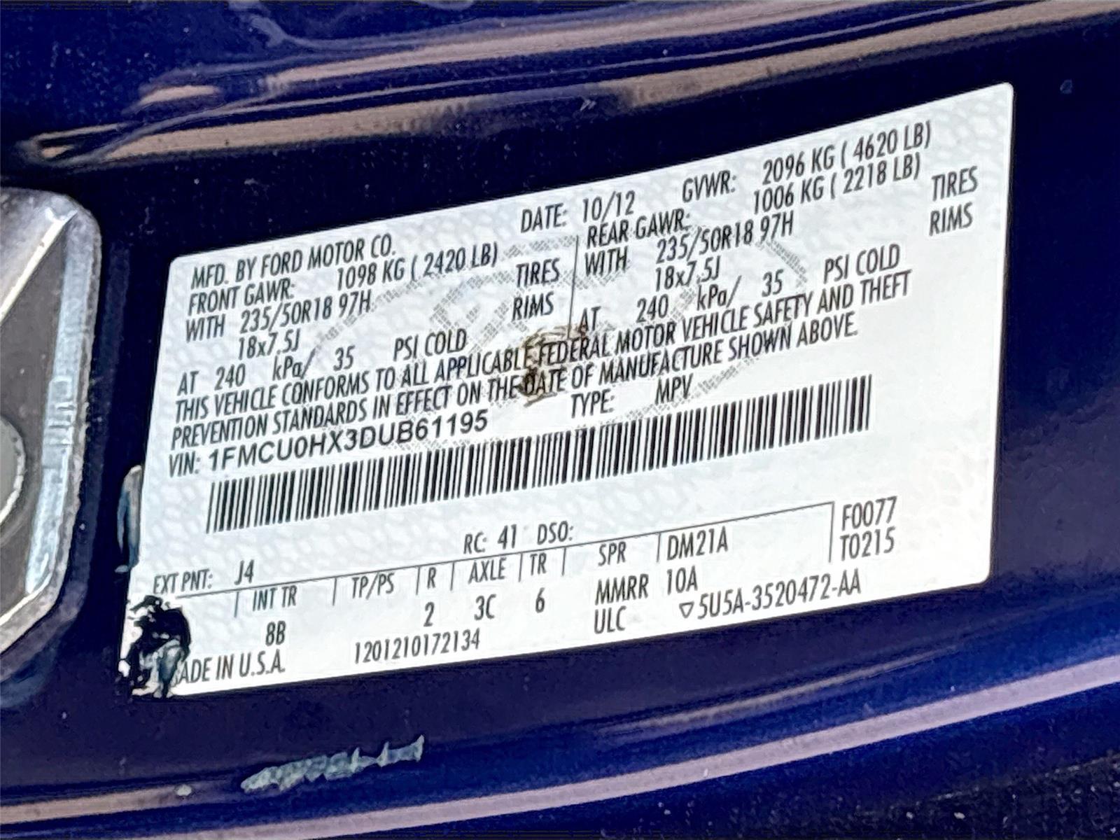 2013 Ford Escape SEL