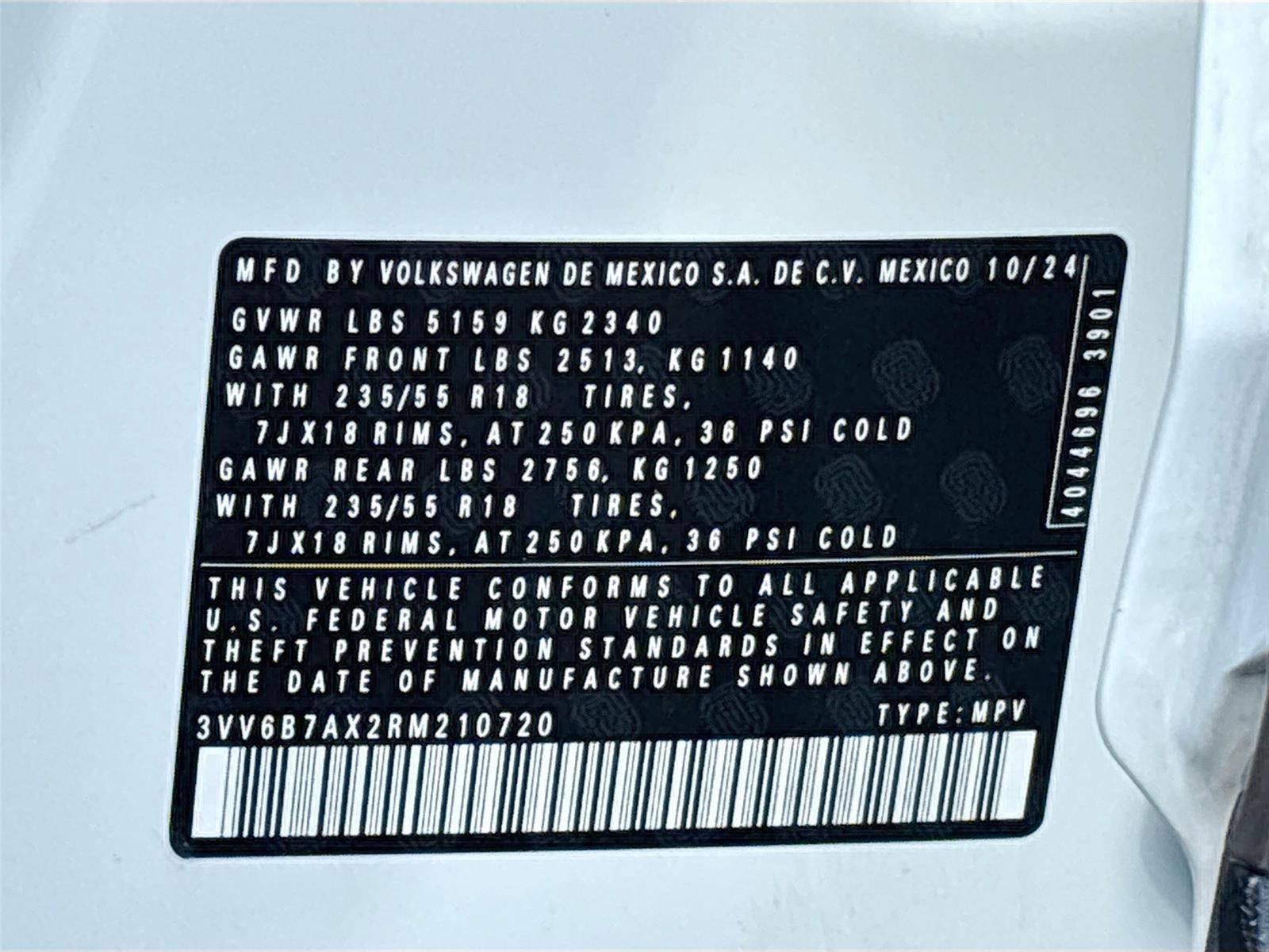 2024 Volkswagen Tiguan Wolfsburg Edition