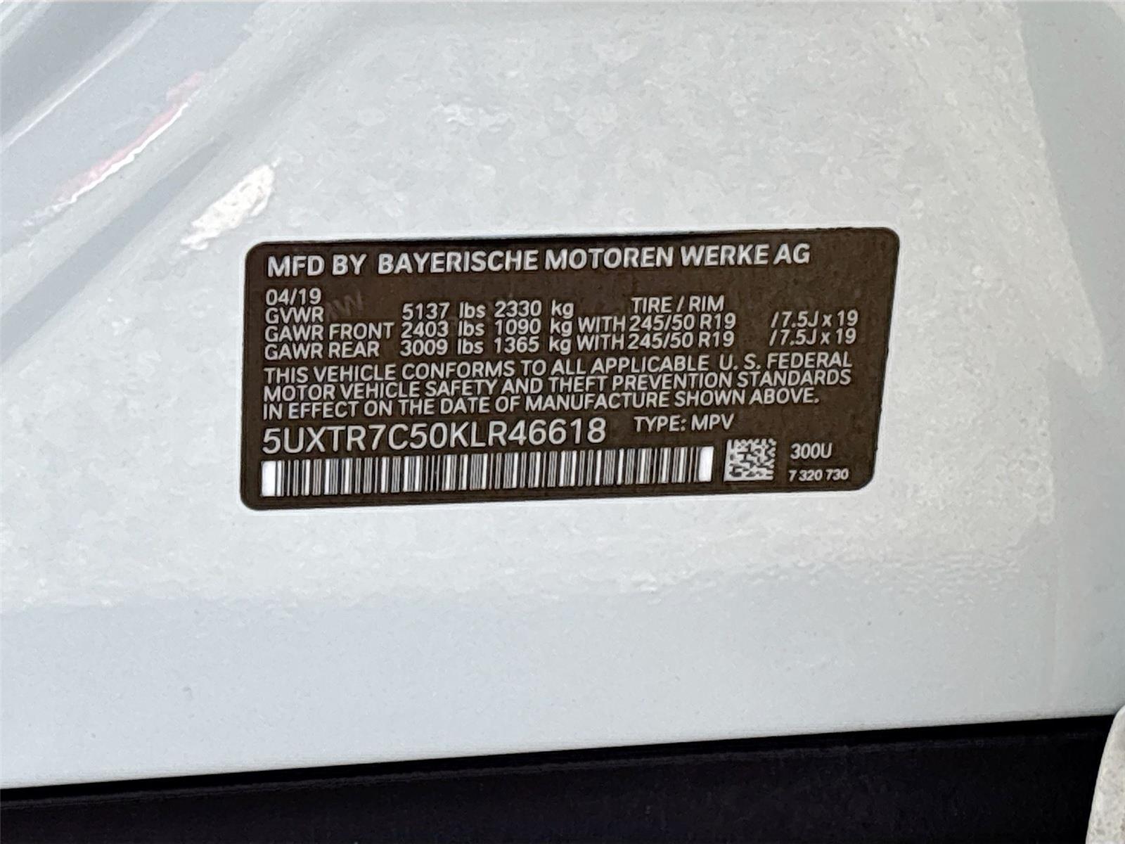 2019 BMW X3 sDrive30i