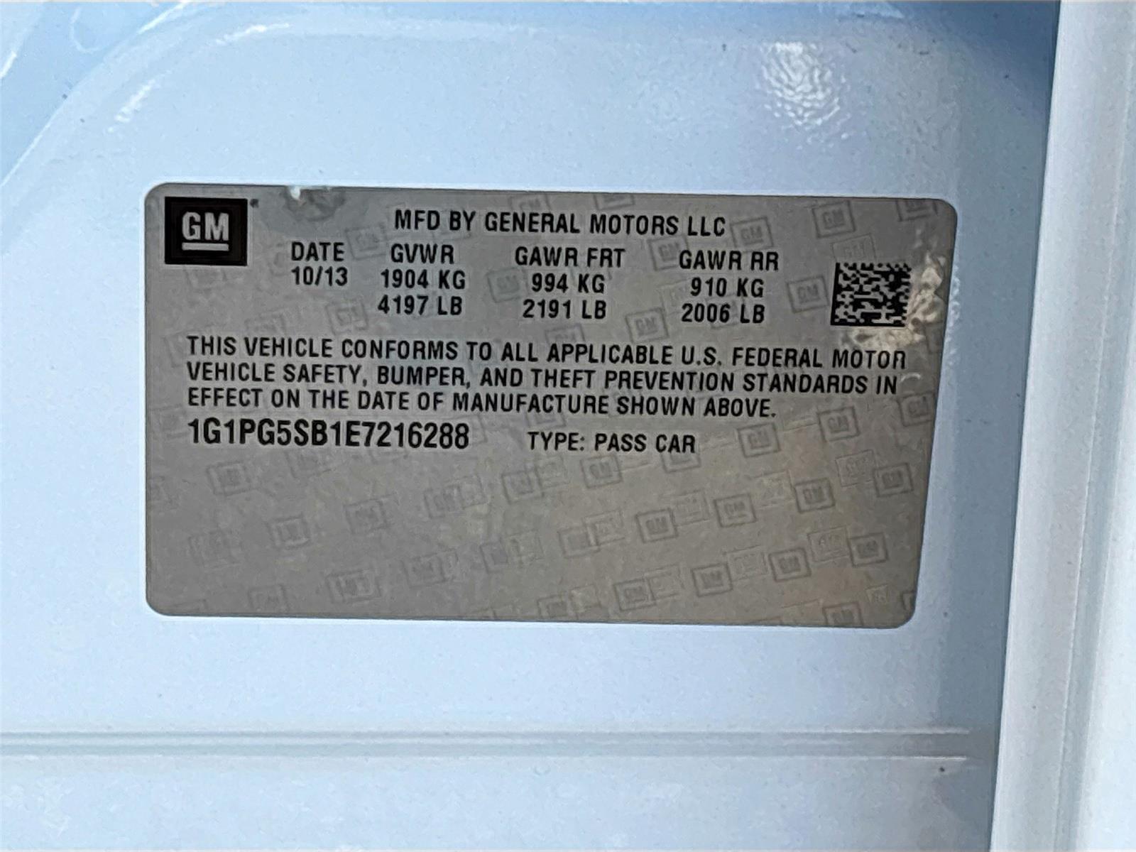 2014 CHEVROLET CRUZE LTZ