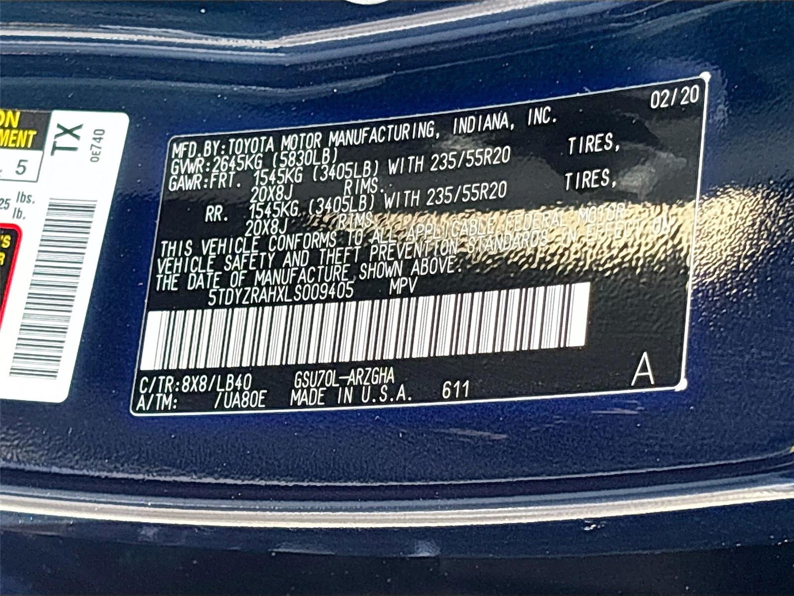 2020 Toyota Highlander Limited