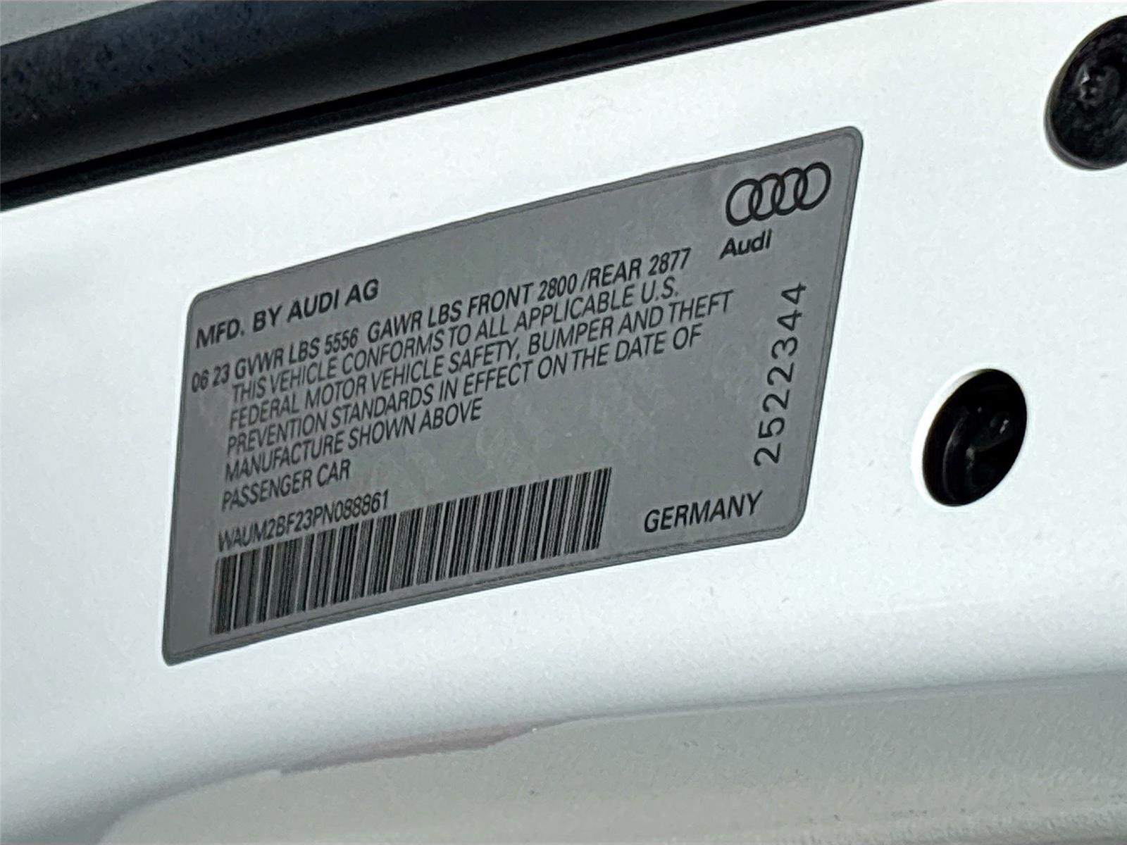 2023 Audi A6 Sedan Prestige