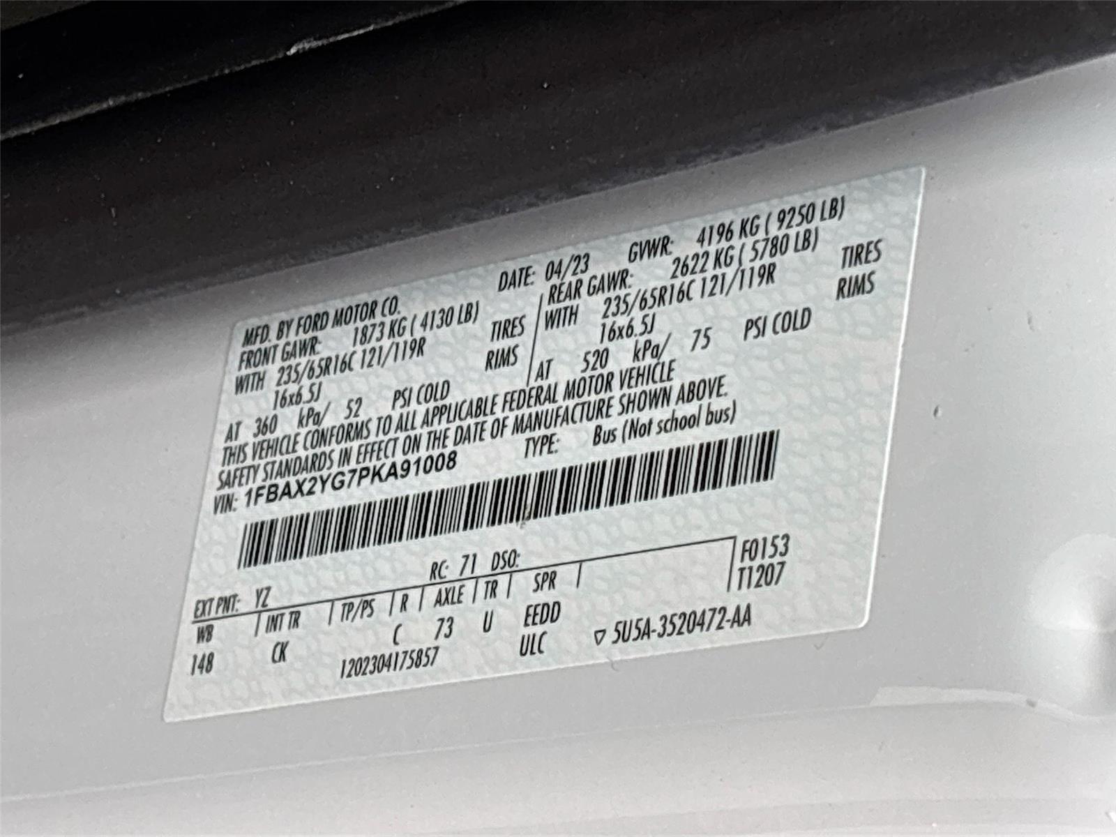 2023 Ford Transit 350 XLT