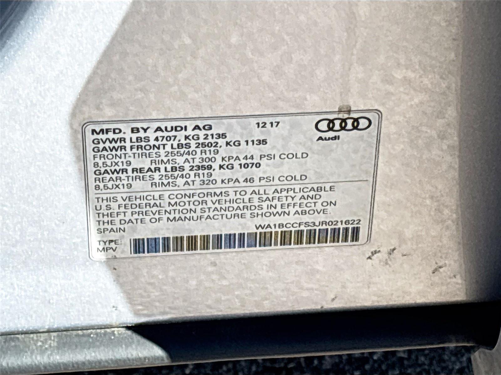 2018 Audi Q3 Premium