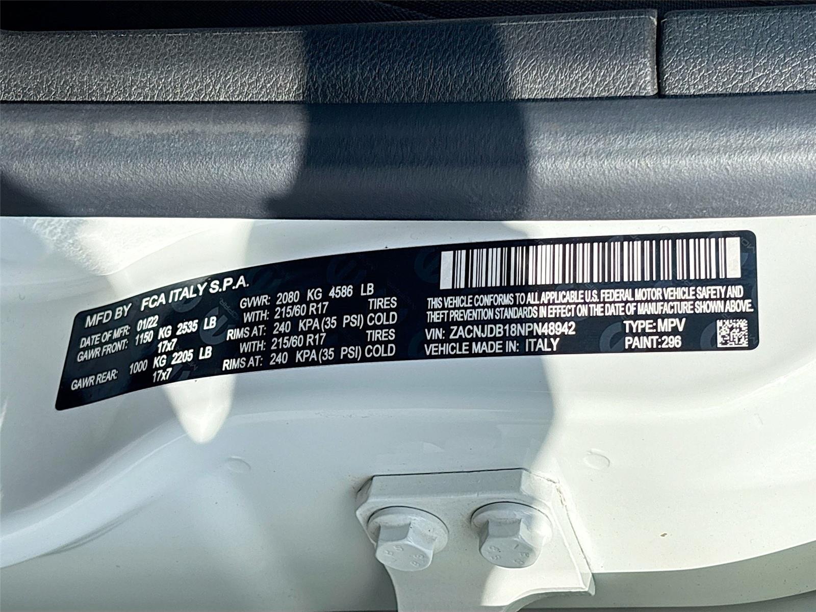 2022 JEEP RENEGADE LATITU