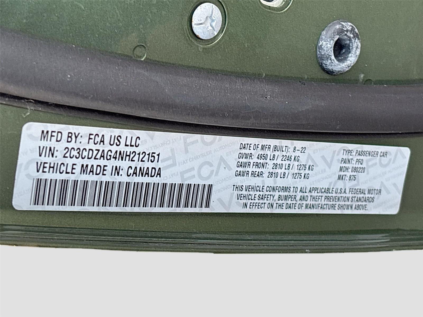 2022 DODGE CHALLENGER SXT