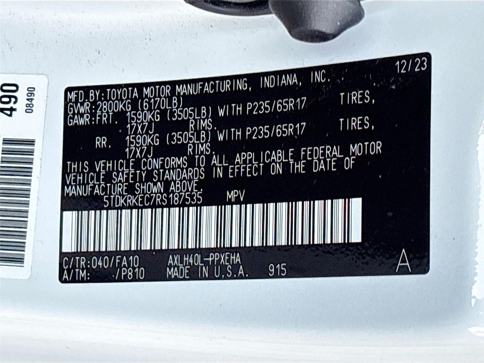 2024 Toyota Sienna LE 8-Passenger