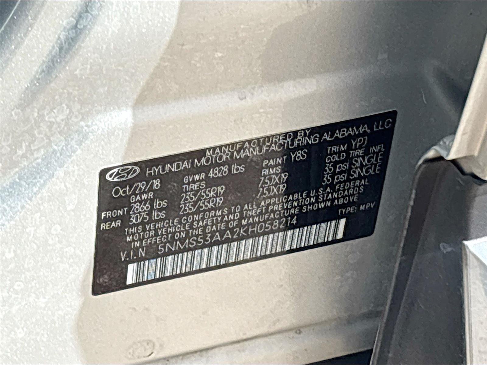 2019 Hyundai Santa Fe Limited