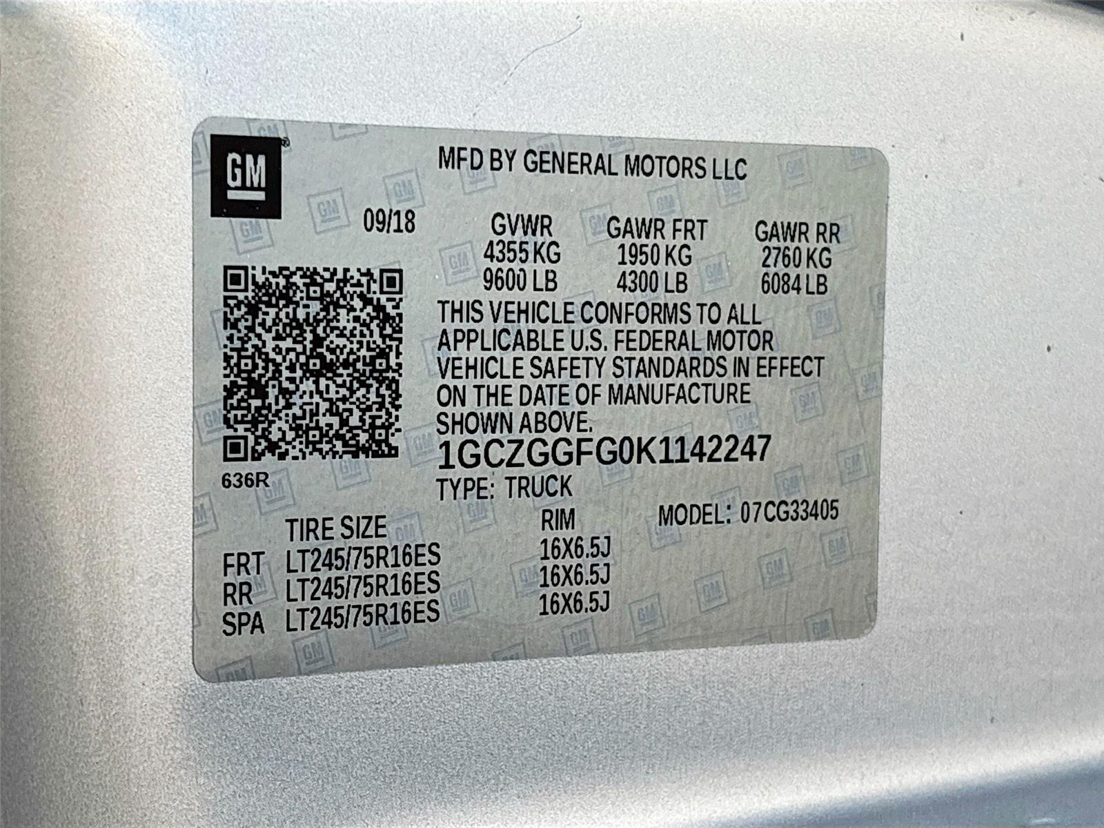 2019 Chevrolet Express Cargo Van