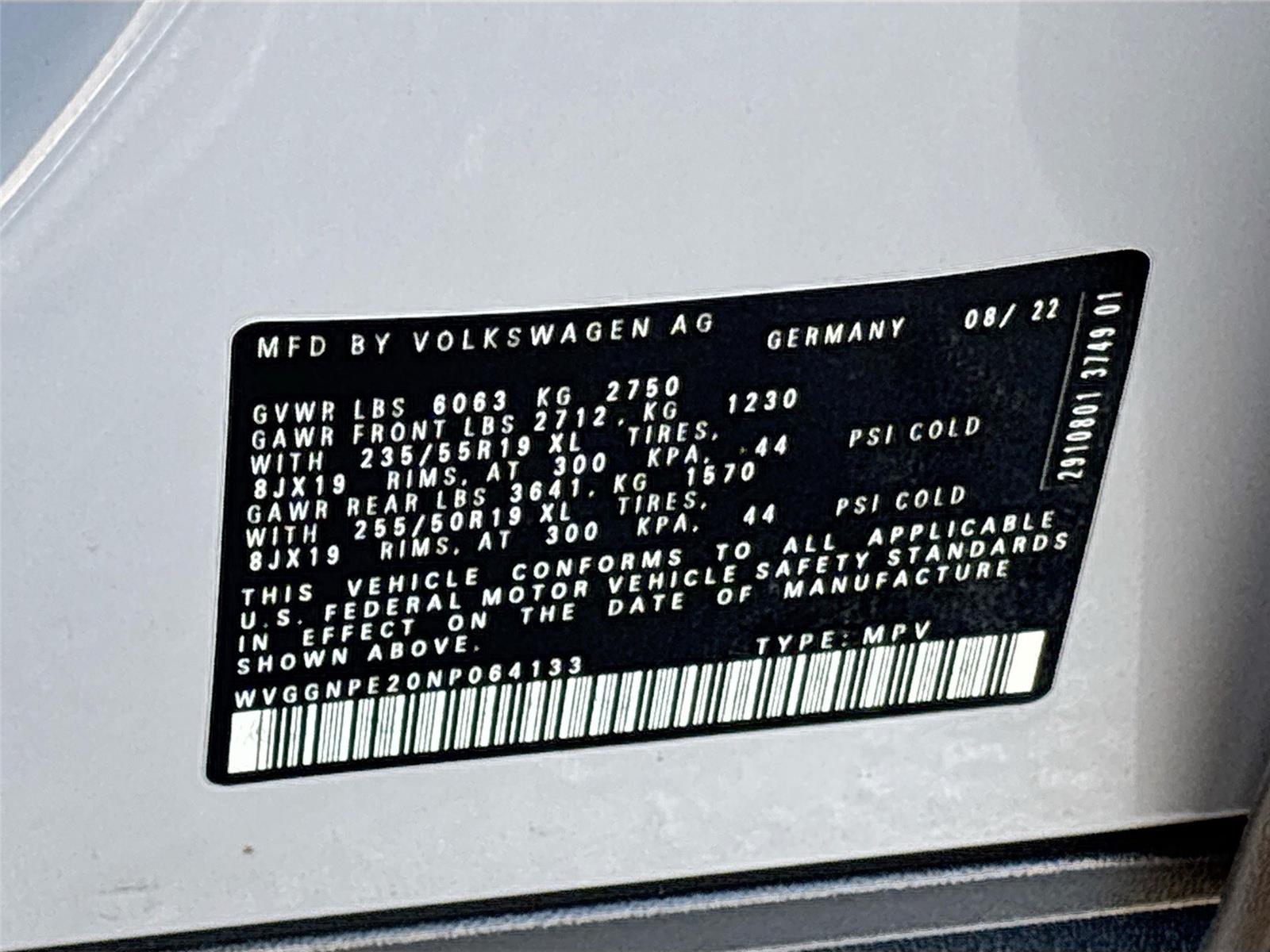 2022 VOLKSWAGEN ID.4 PRO S