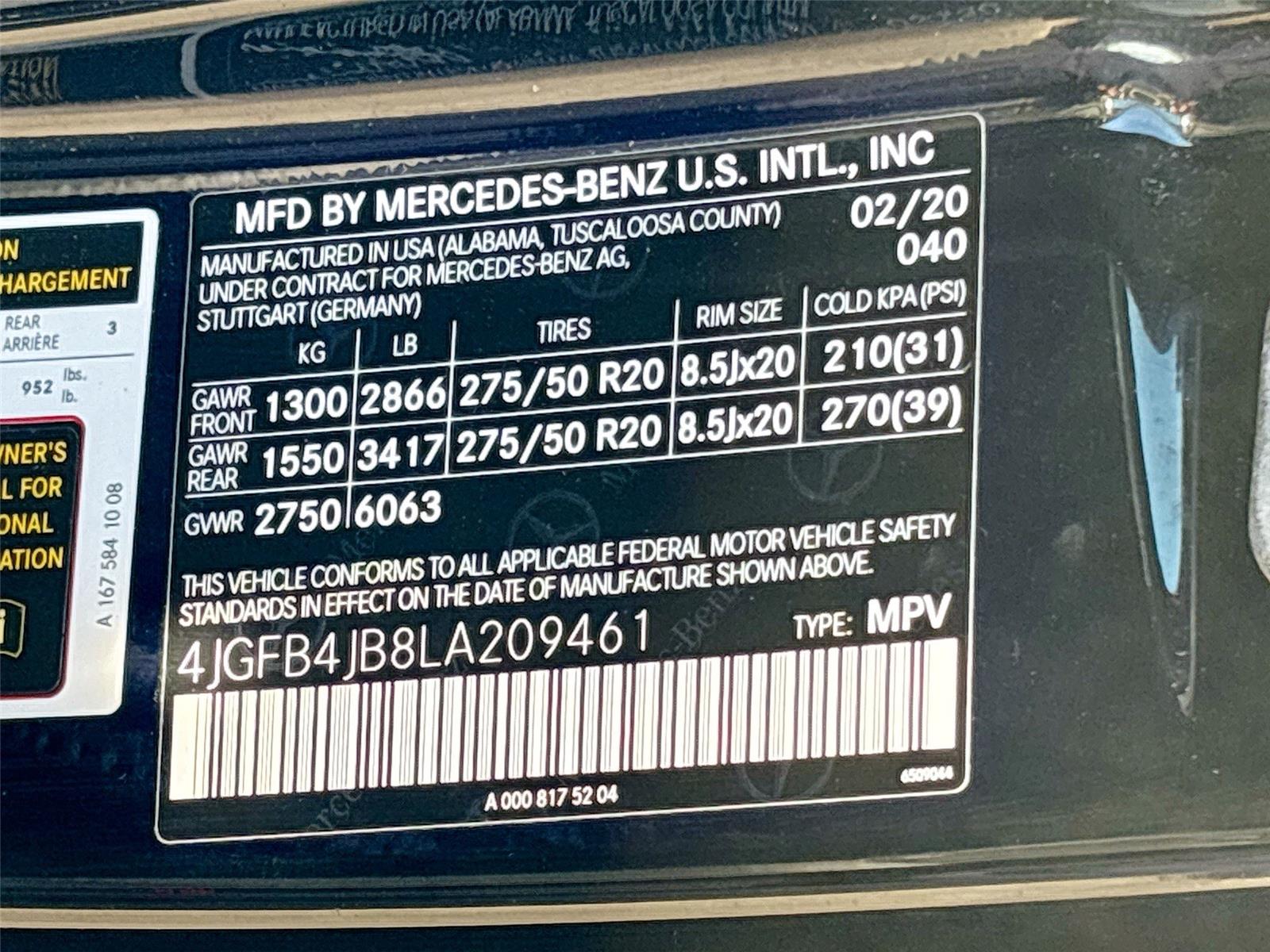 2020 MERCEDES-BEN GLE 350