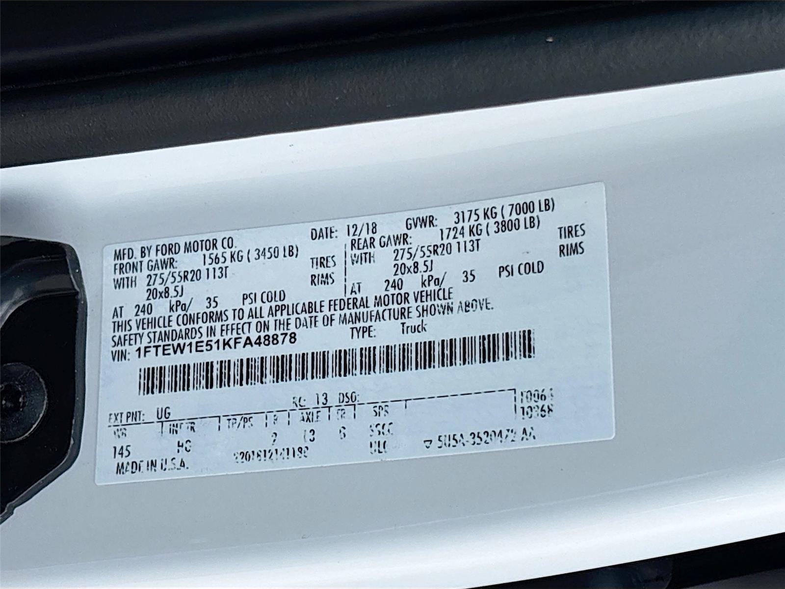 2019 Ford F-150 LARIAT