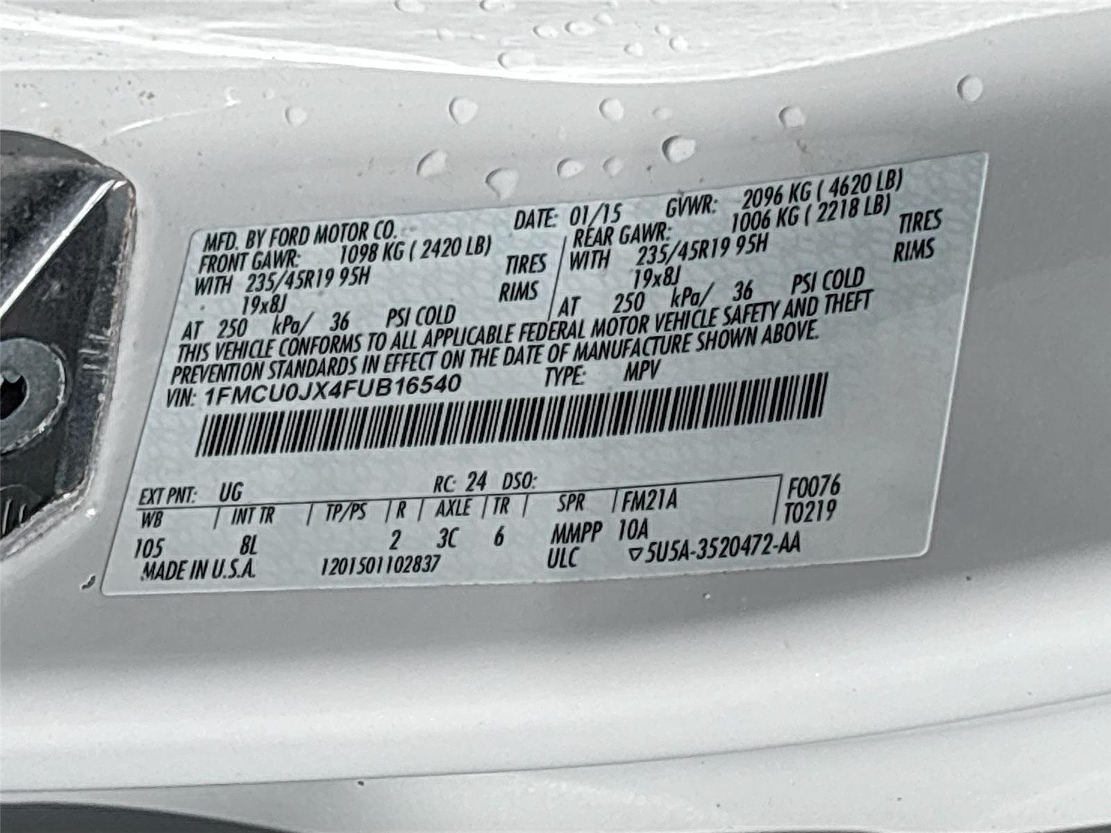 2015 Ford Escape Titanium