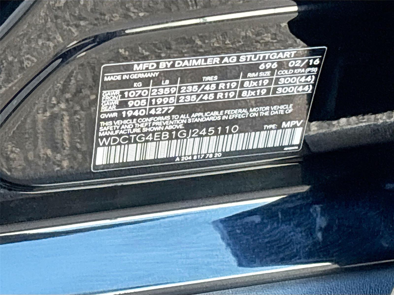 2016 Mercedes-Benz GLA GLA 250