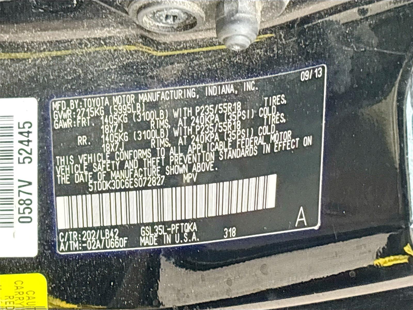 2014 Toyota Sienna XLE 7-Passenger