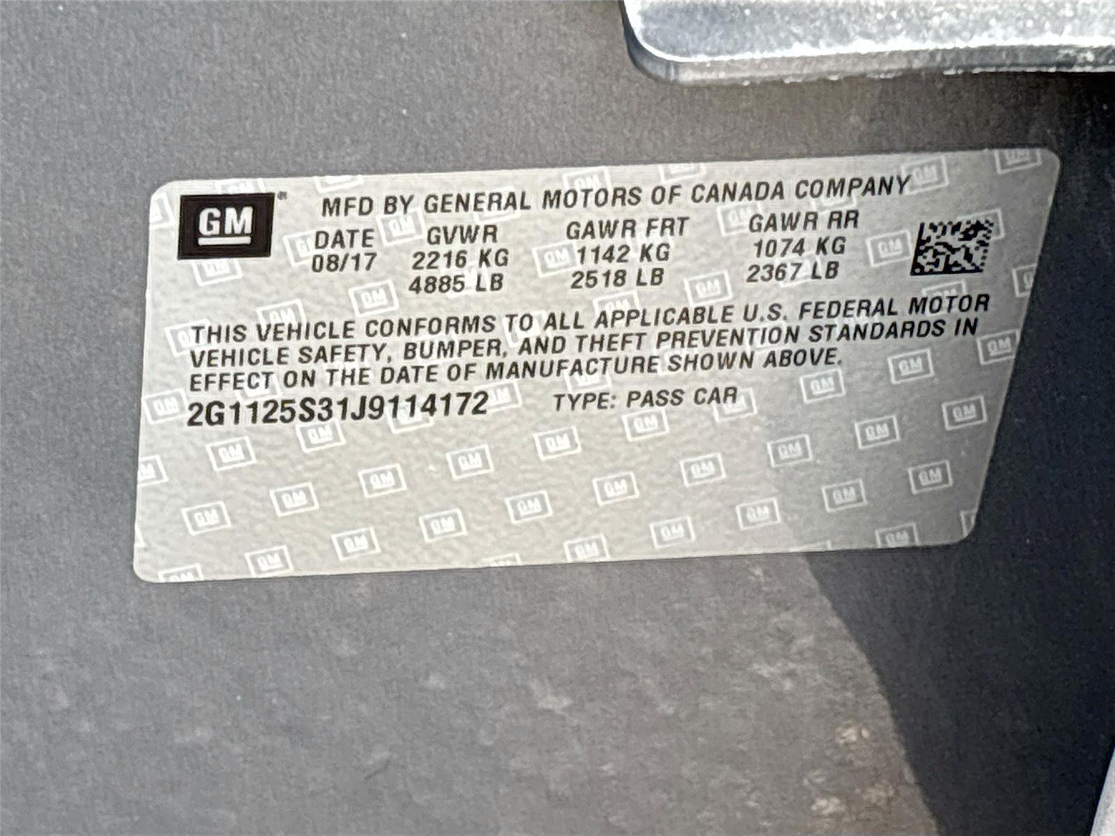 2018 Chevrolet Impala Premier