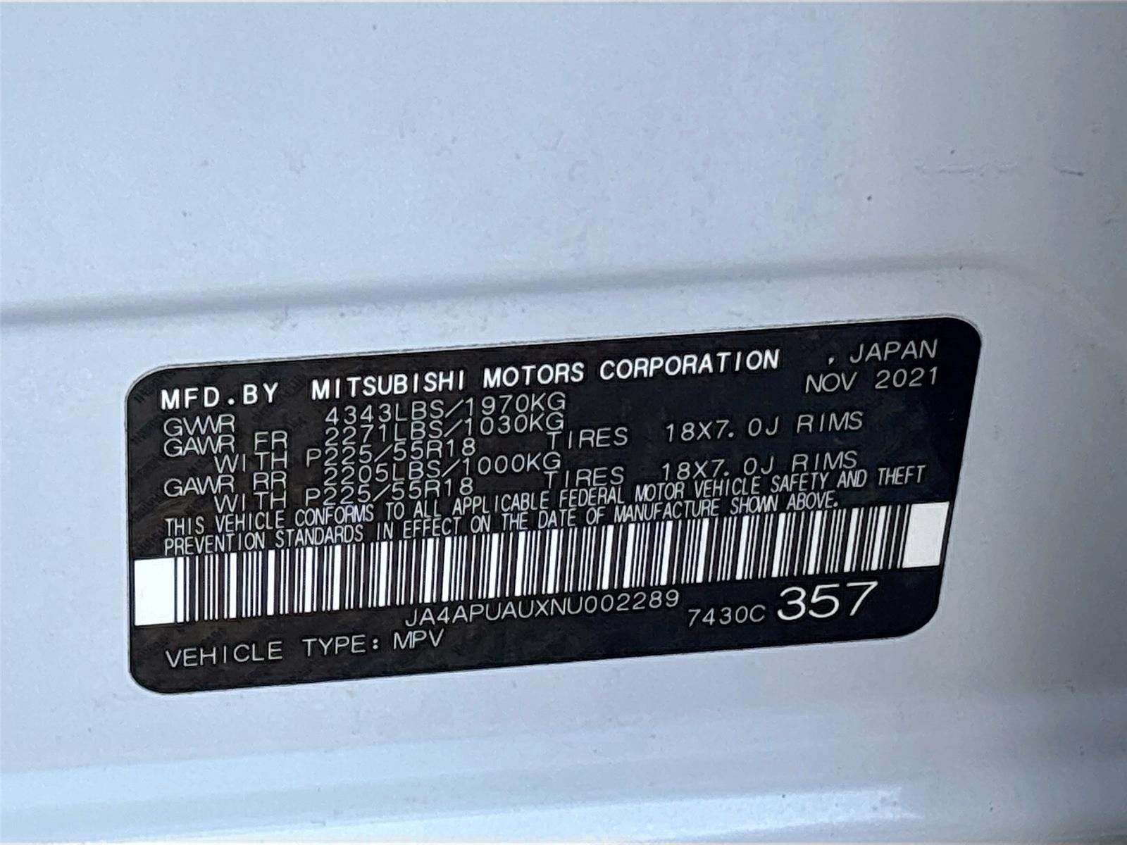 2022 Mitsubishi Outlander Sport ES