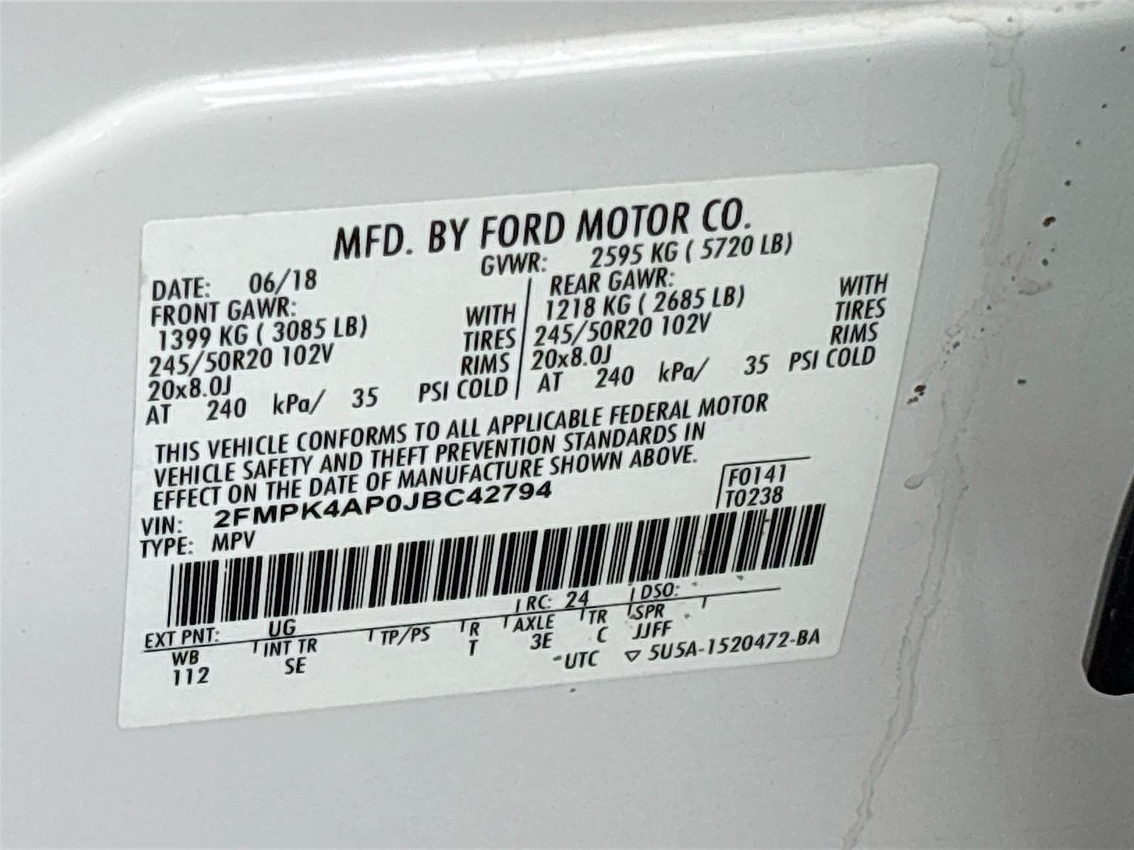 2018 Ford Edge Sport