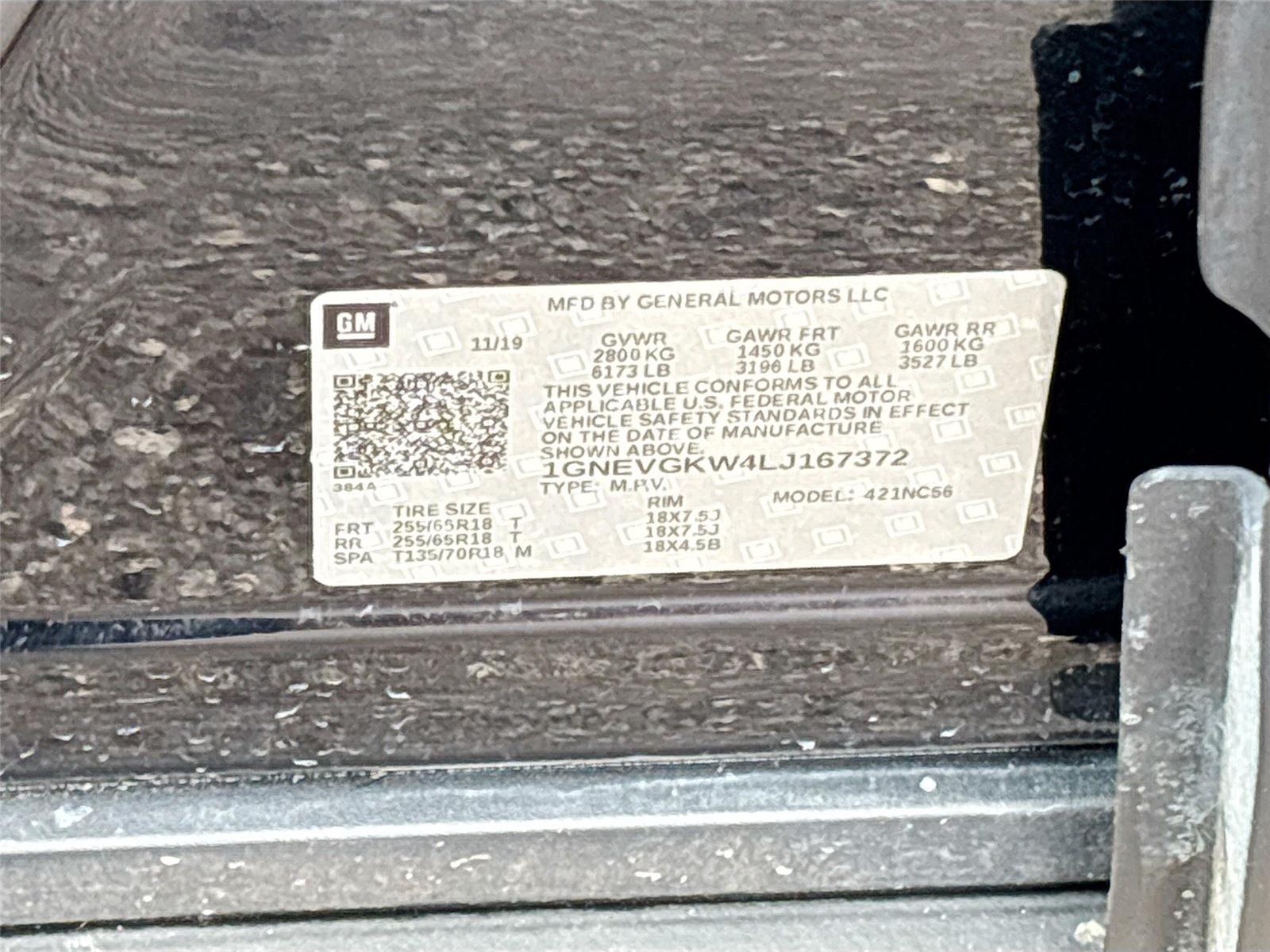 2020 Chevrolet Traverse LT Cloth