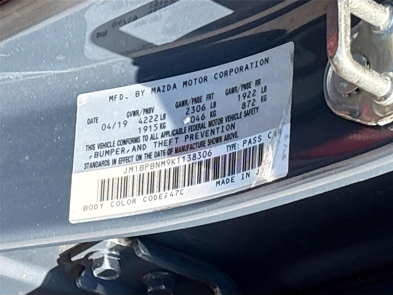 2019 Mazda Mazda3 Hatchback w/Premium Pkg