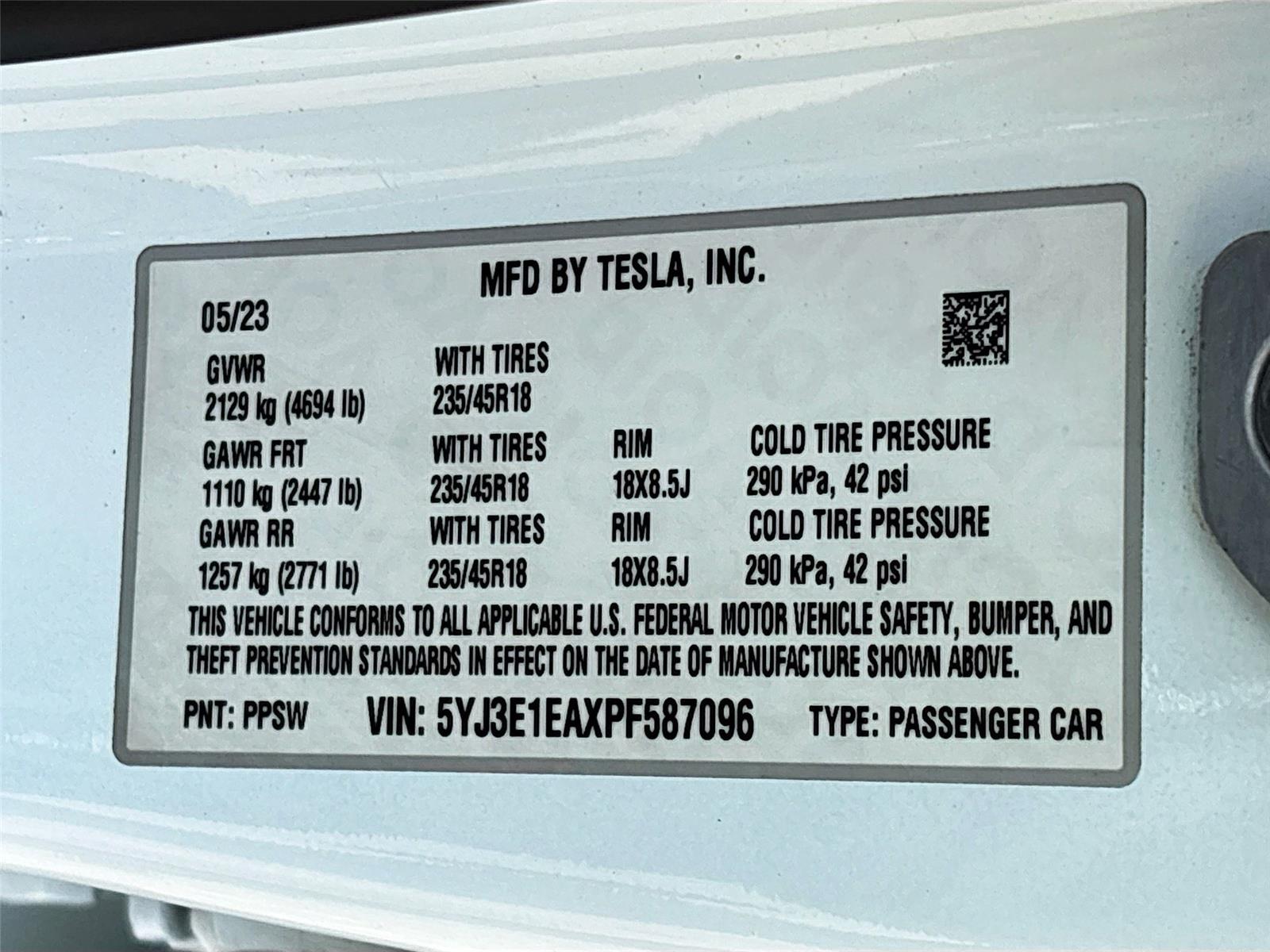 2023 Tesla Model 3