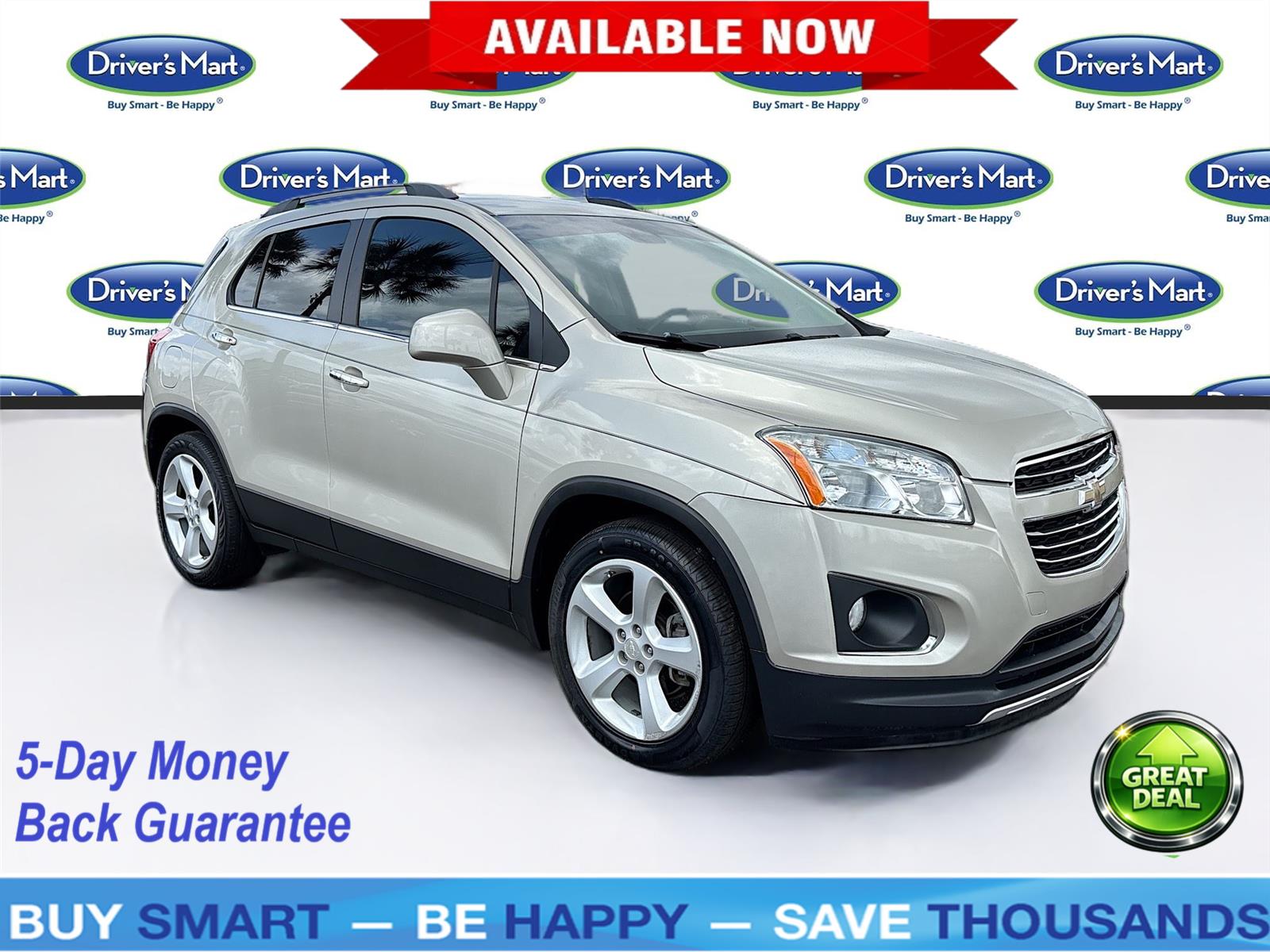 Champagne Silver Metallic 2016 Chevrolet Trax LTZ FWD SUV / Crossover Front-Wheel Drive 6-Speed Automatic