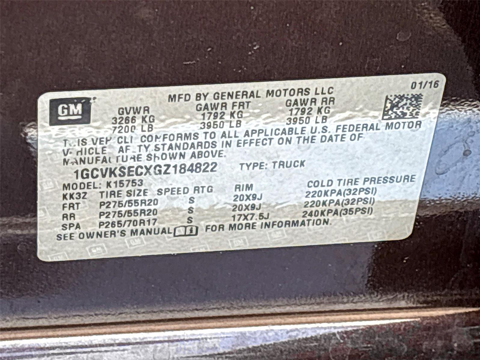 2016 Chevrolet Silverado 1500 LTZ