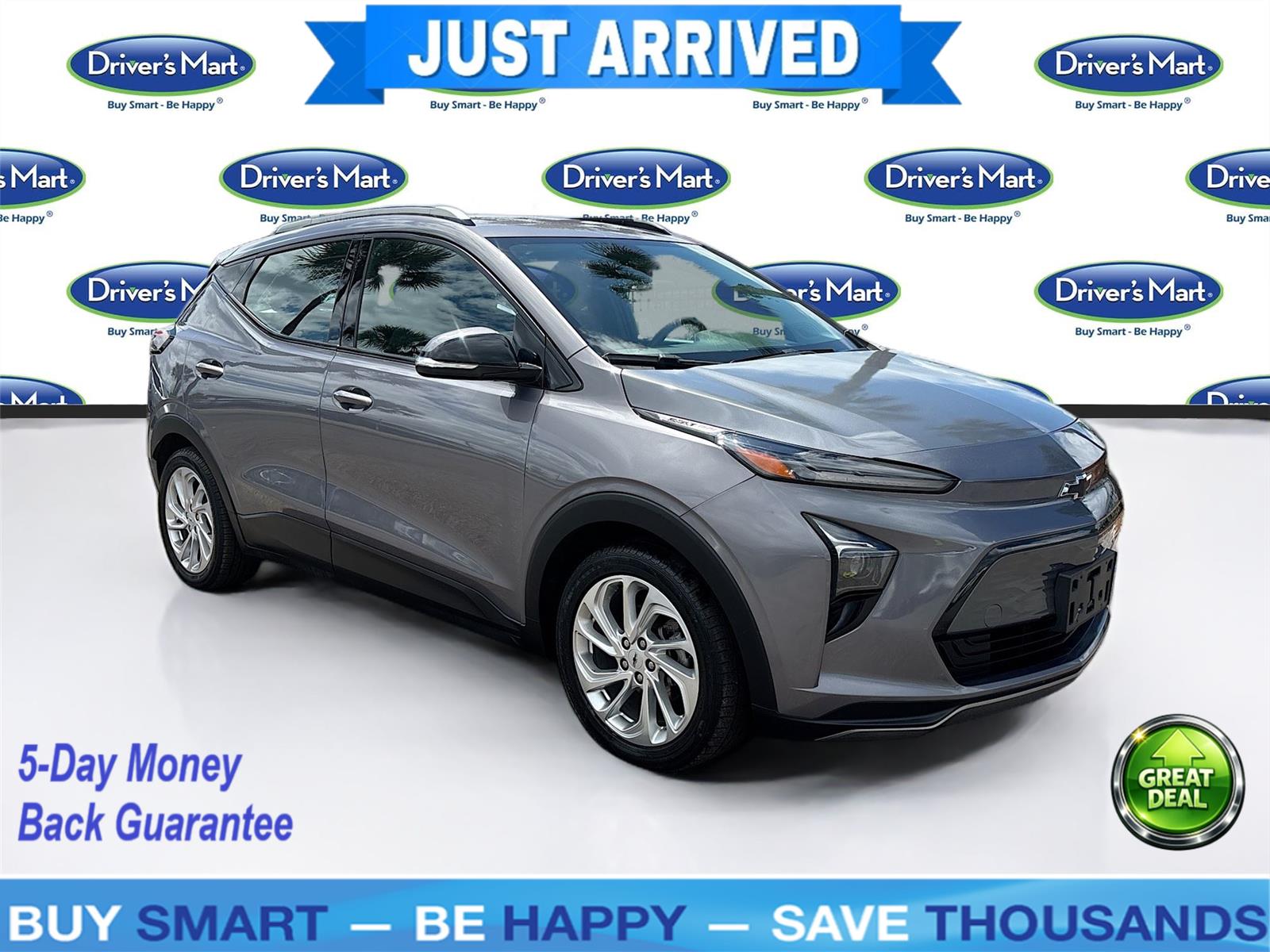 Gray Ghost Metallic 2023 Chevrolet Bolt EUV LT FWD Hatchback Front-Wheel Drive Automatic