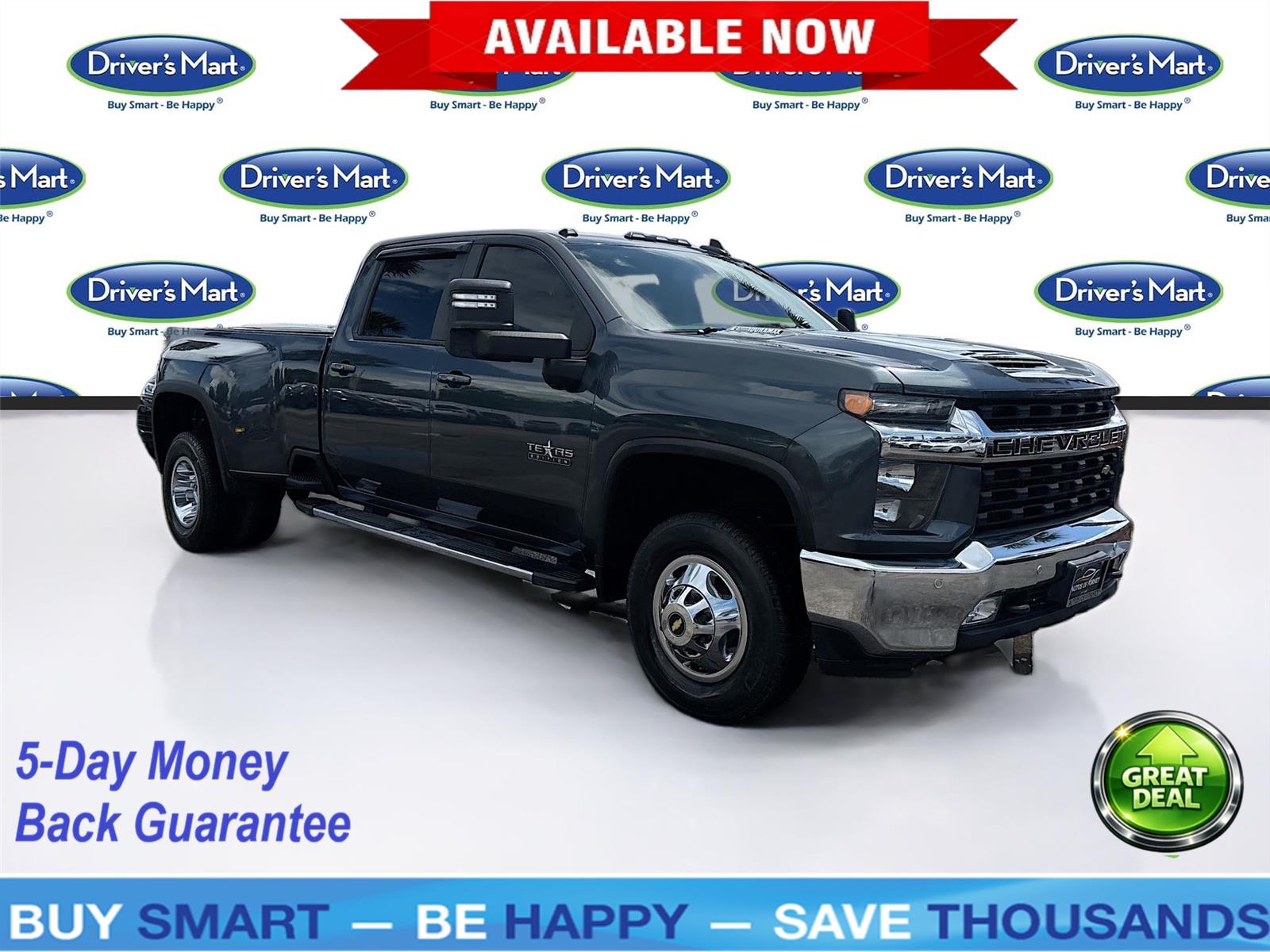 Shadow Gray Metallic 2020 Chevrolet Silverado 3500HD LT Crew Cab 4WD Pickup Truck Four-Wheel Drive Automatic