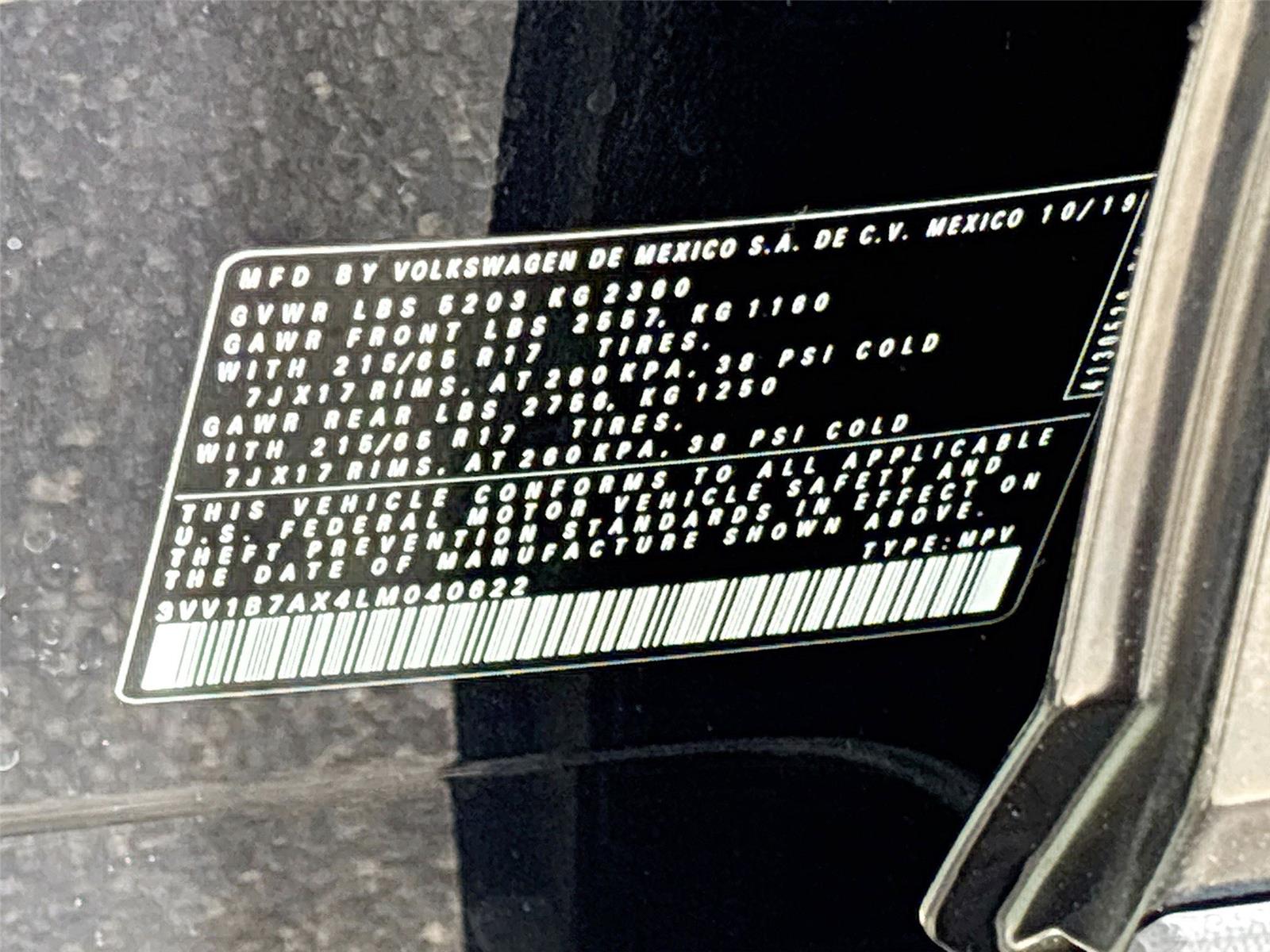 2020 Volkswagen Tiguan S