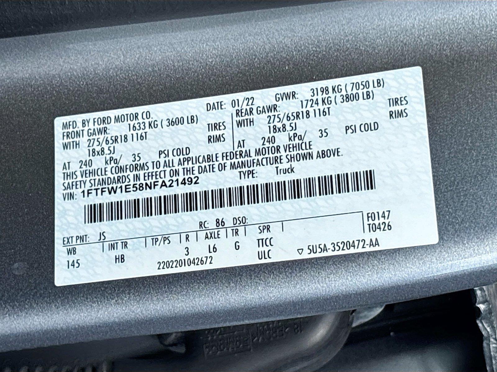 2022 Ford F-150 LARIAT