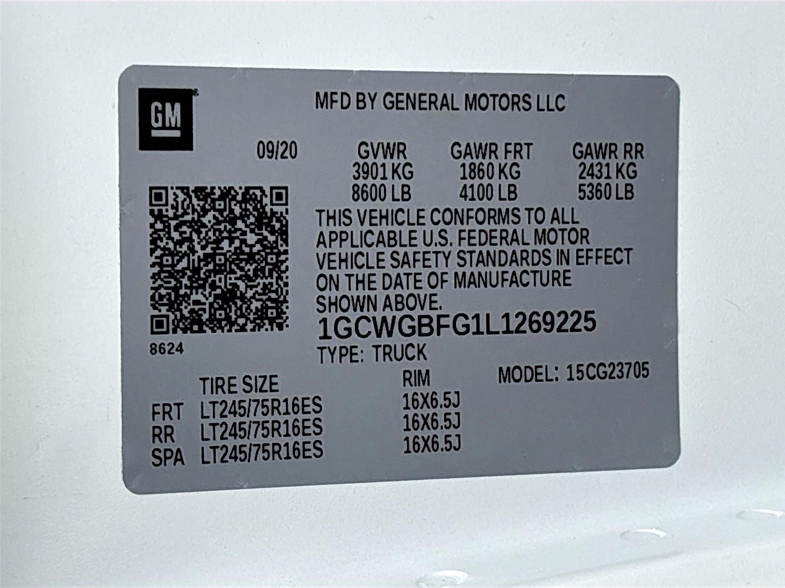 2020 Chevrolet Express Cargo Van