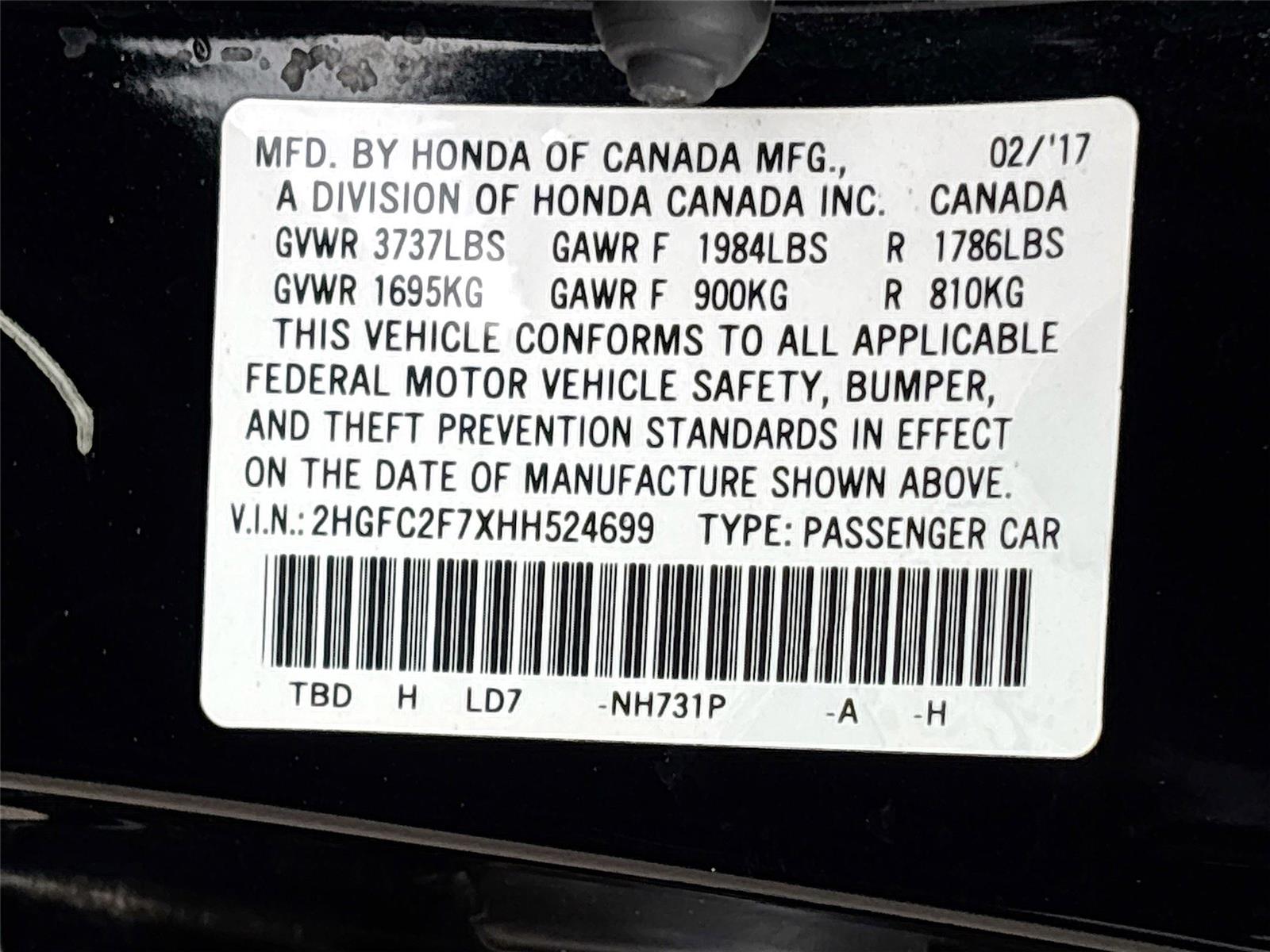 2017 Honda Civic Sedan EX