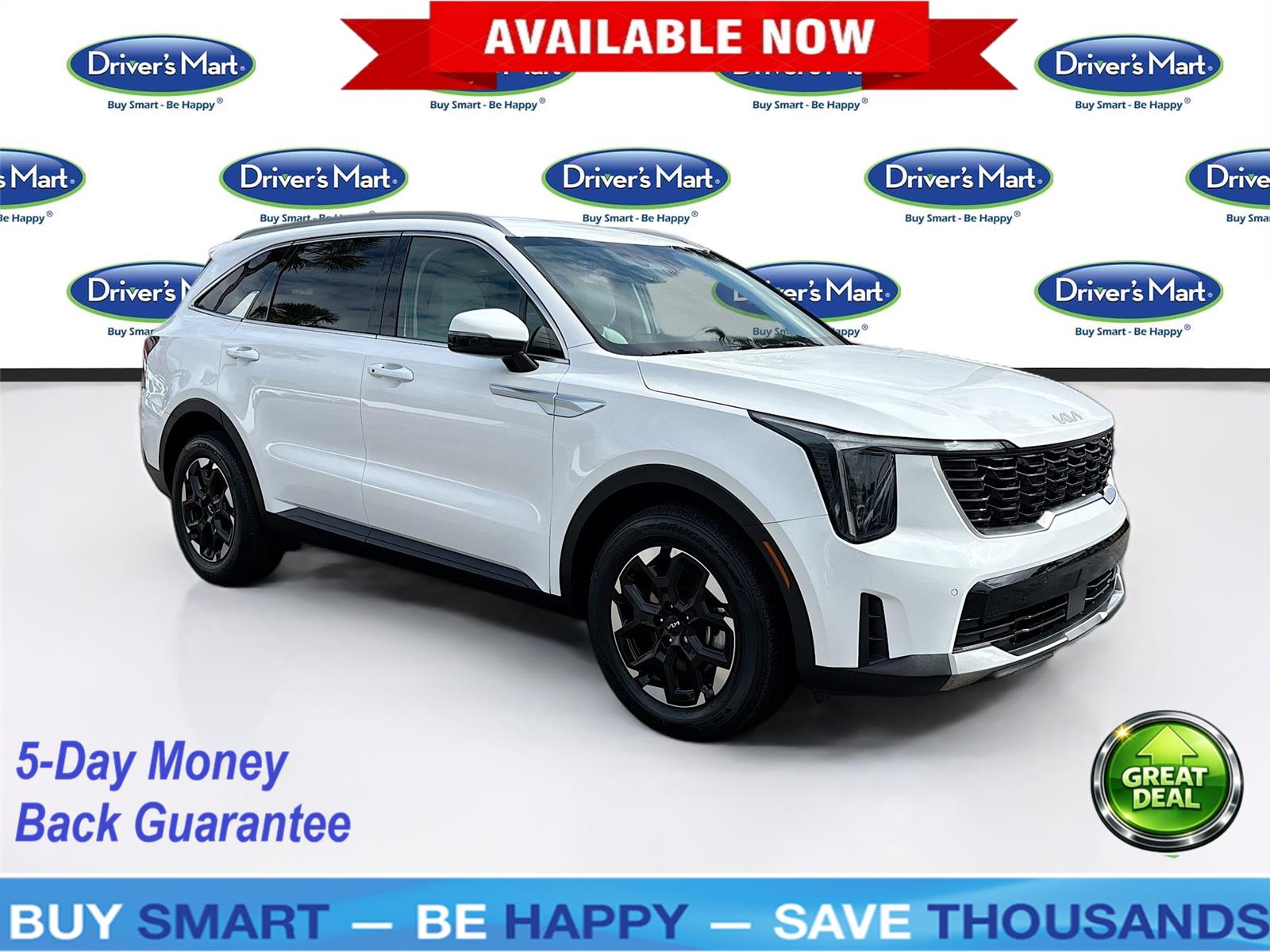 Glacial White Pearl 2025 Kia Sorento S FWD SUV / Crossover Front-Wheel Drive 8-Speed Automatic