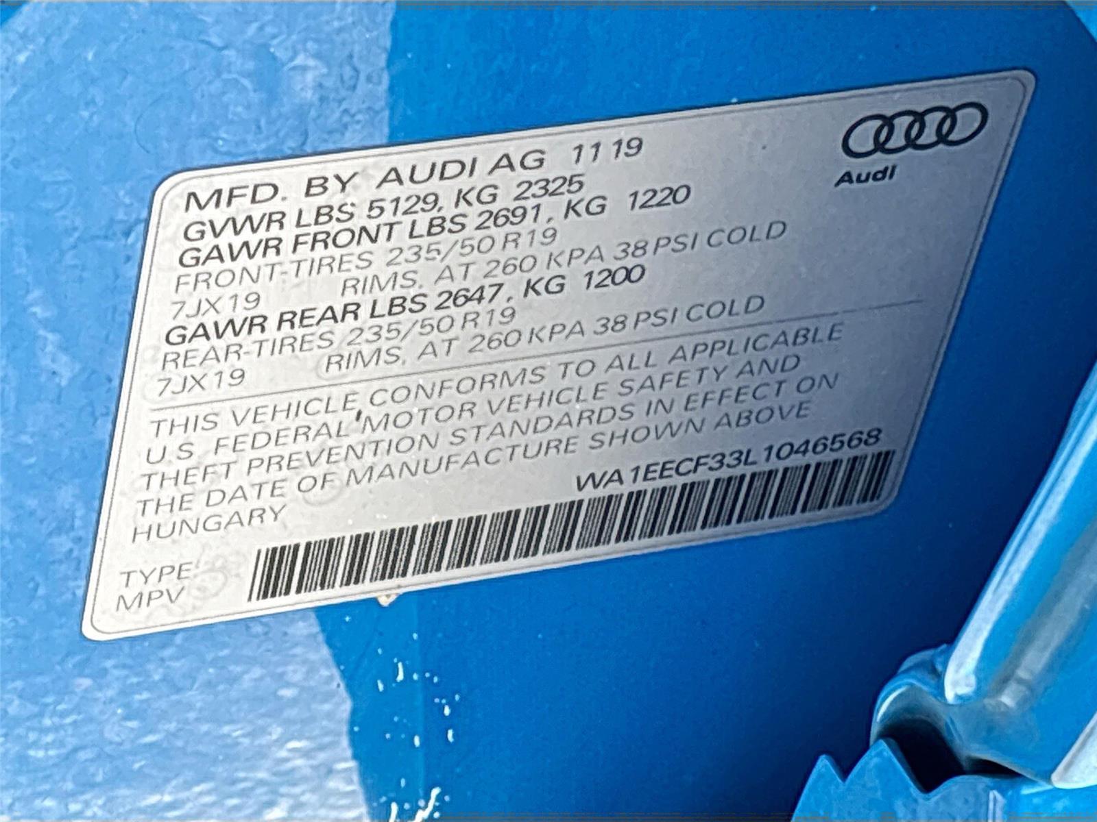 2020 AUDI Q3 PREMIUM PLUS