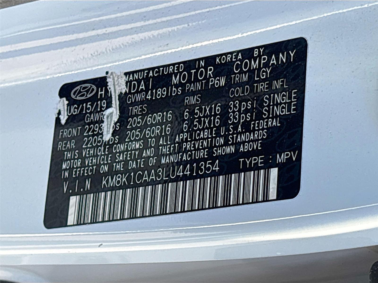 2020 Hyundai Kona SE