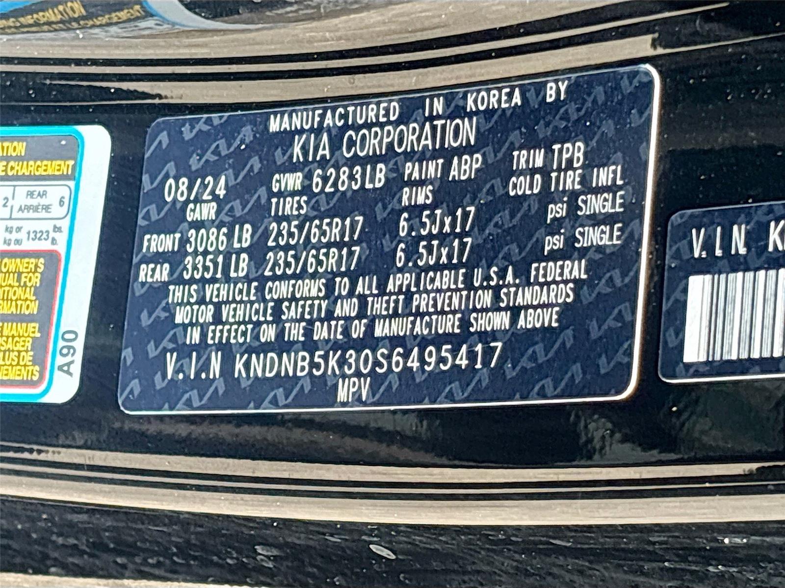 2025 Kia Carnival LXS