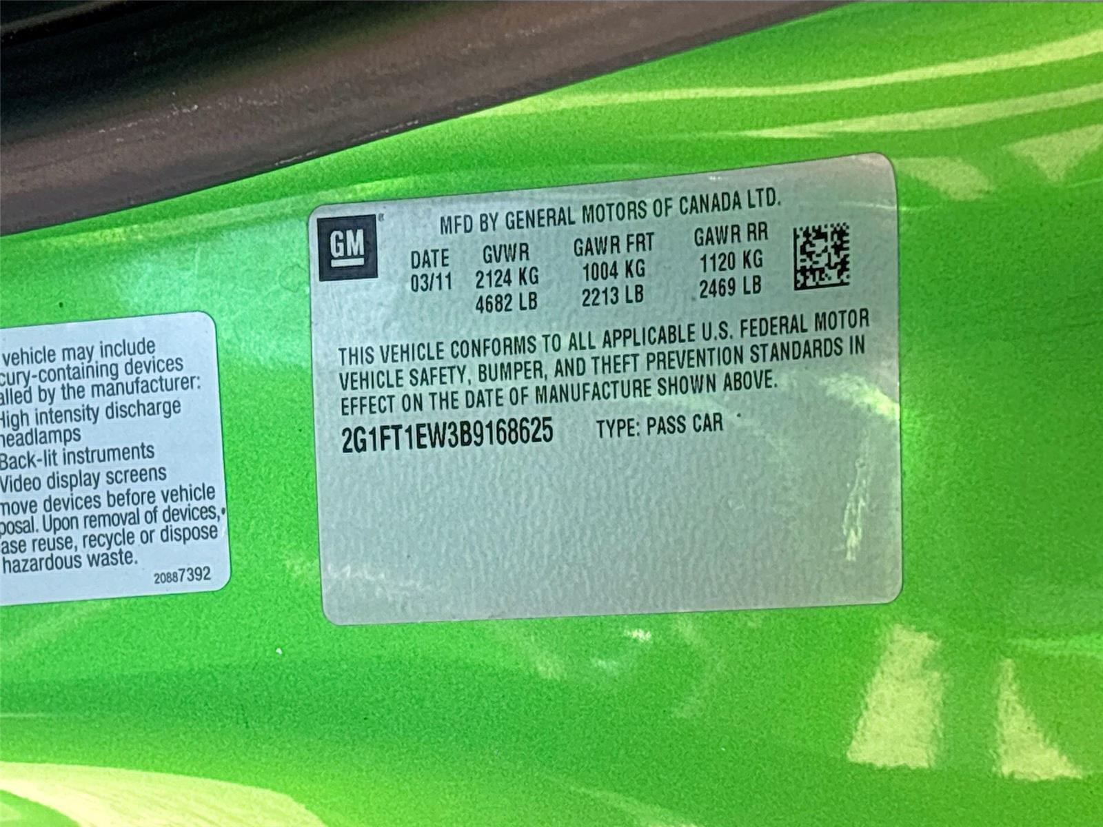 2011 Chevrolet Camaro 2SS