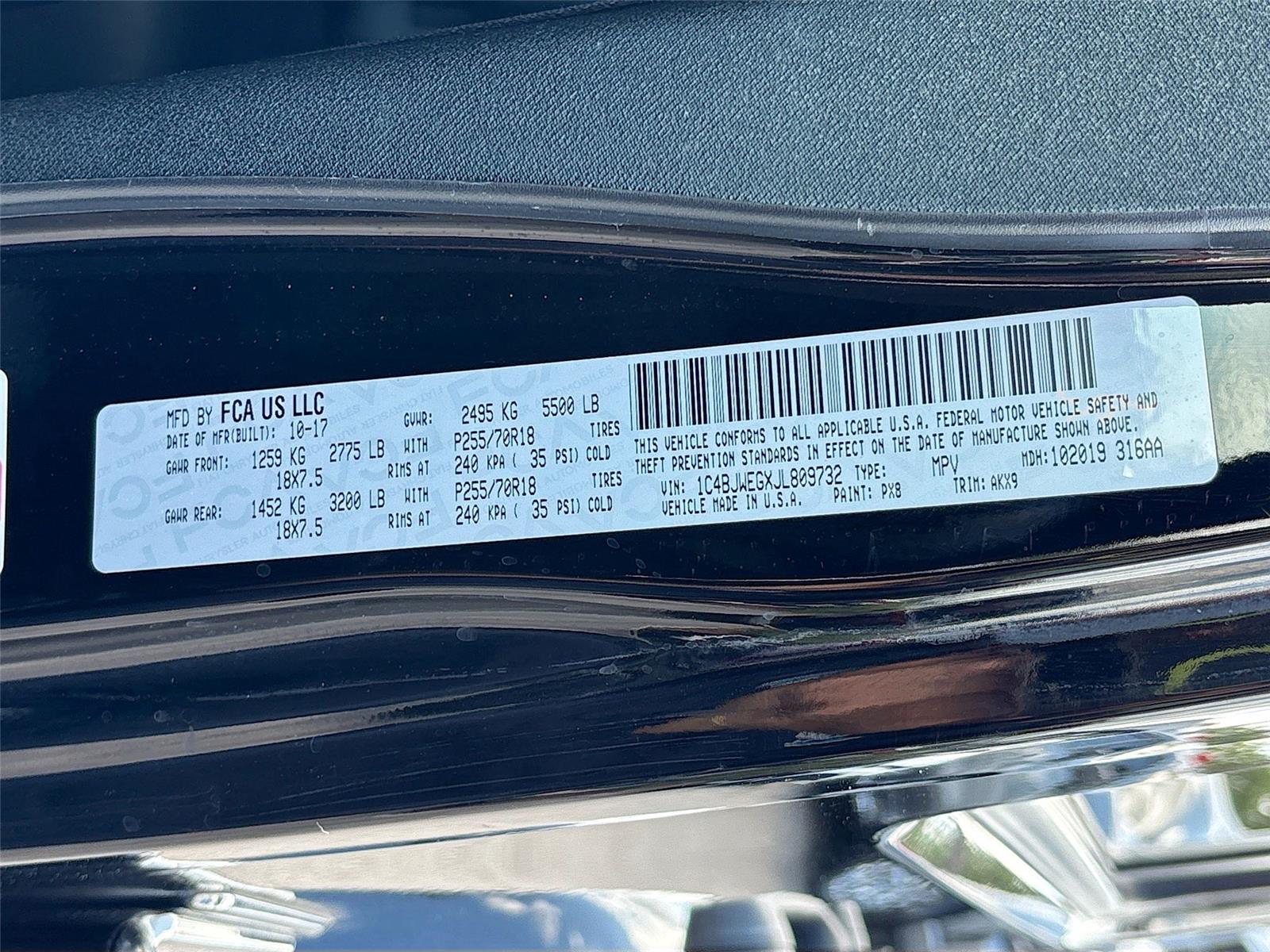 2018 Jeep Wrangler JK Unlimited Altitude