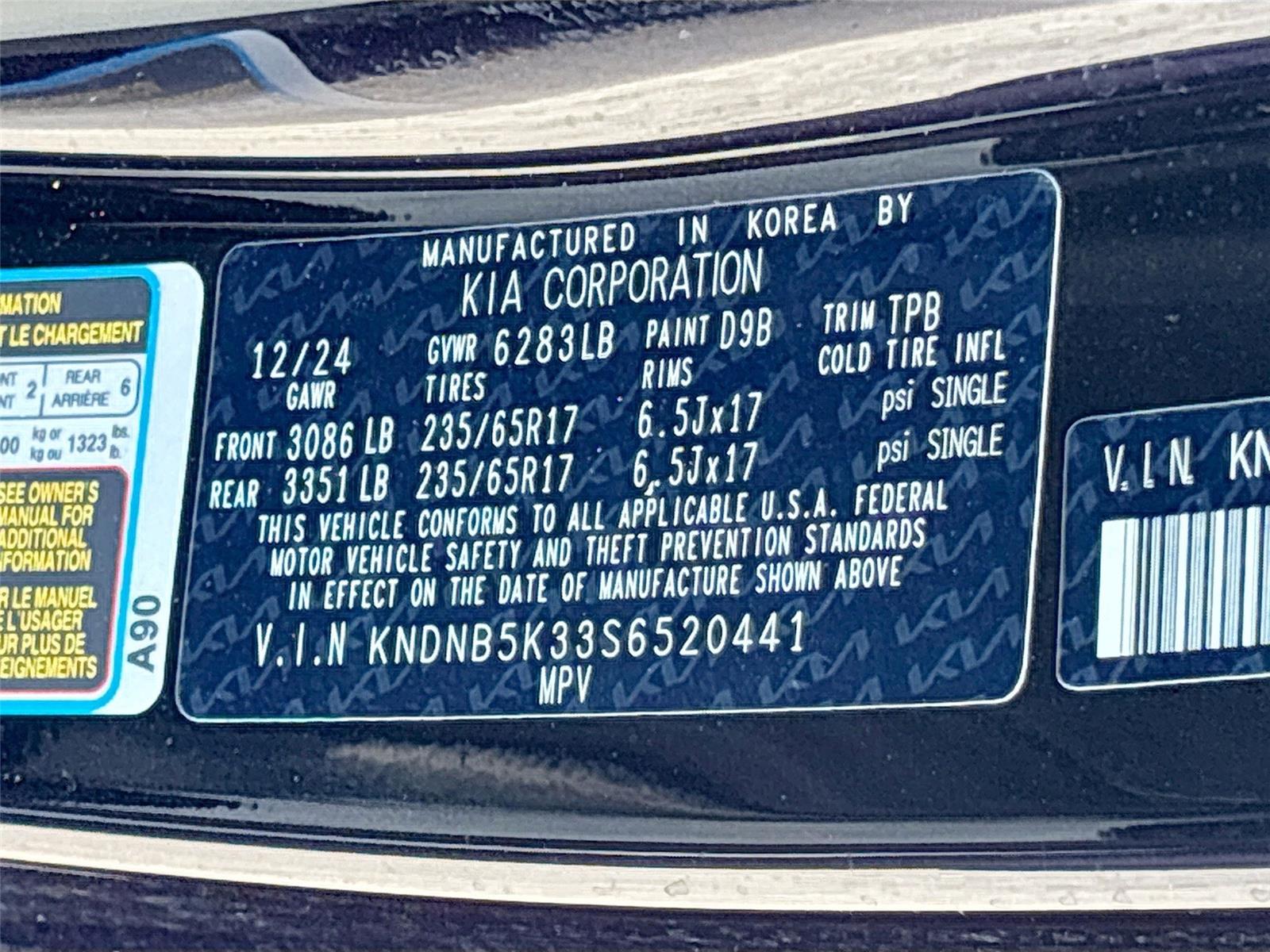 2025 Kia Carnival LXS