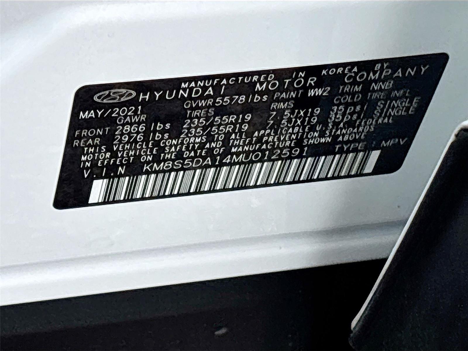 2021 Hyundai Santa Fe Hybrid Limited