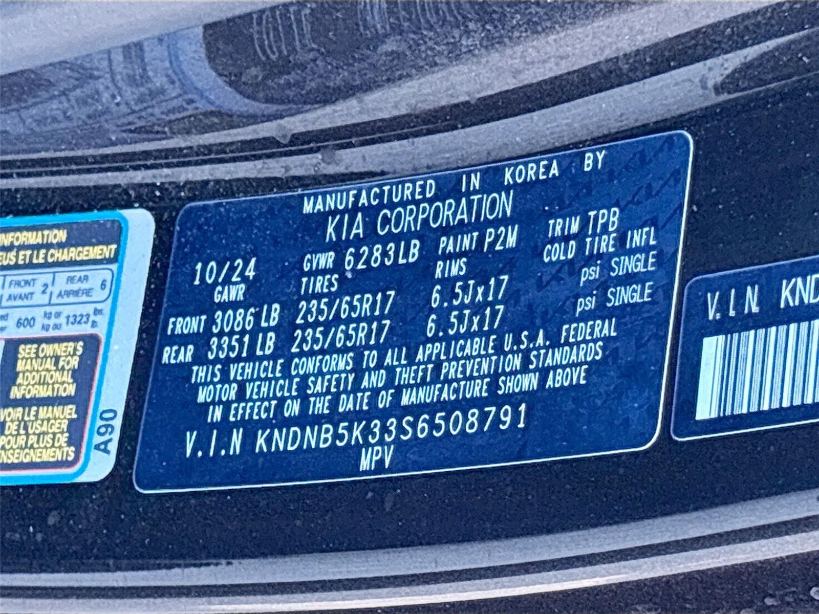 2025 Kia Carnival LXS