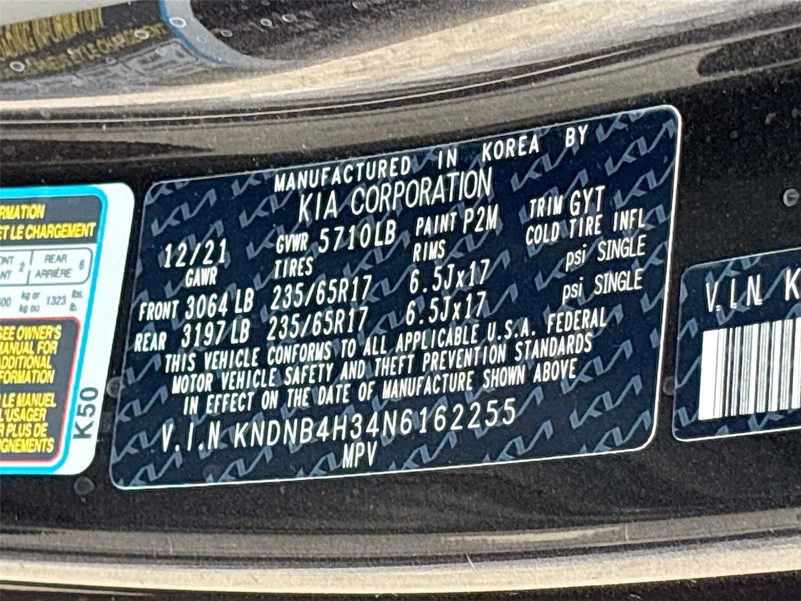 2022 Kia Carnival LXS